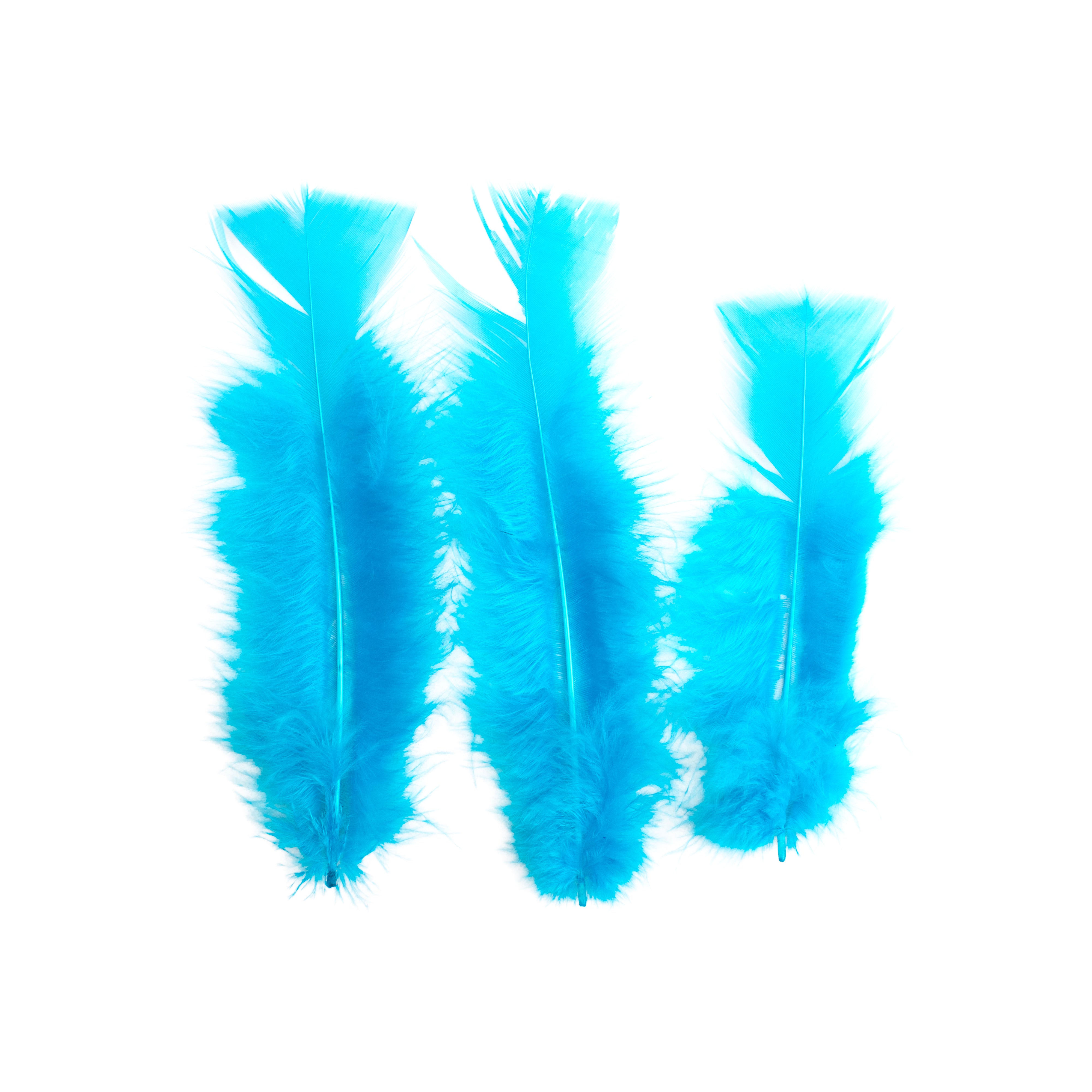 Turkey Feathers Bright 10 to 15cm 20pc