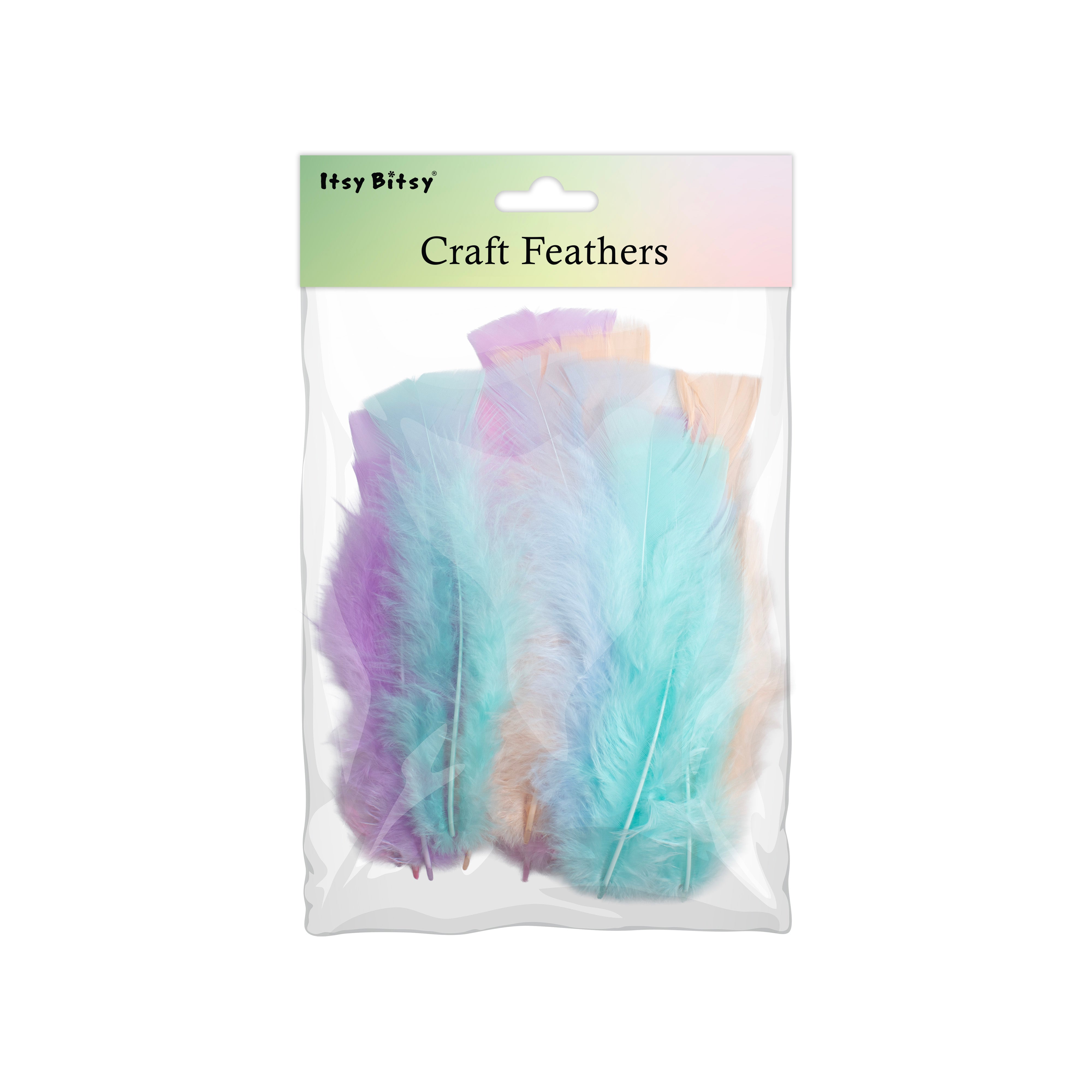 Turkey Feathers Pastel 10 to 15cm 20pc