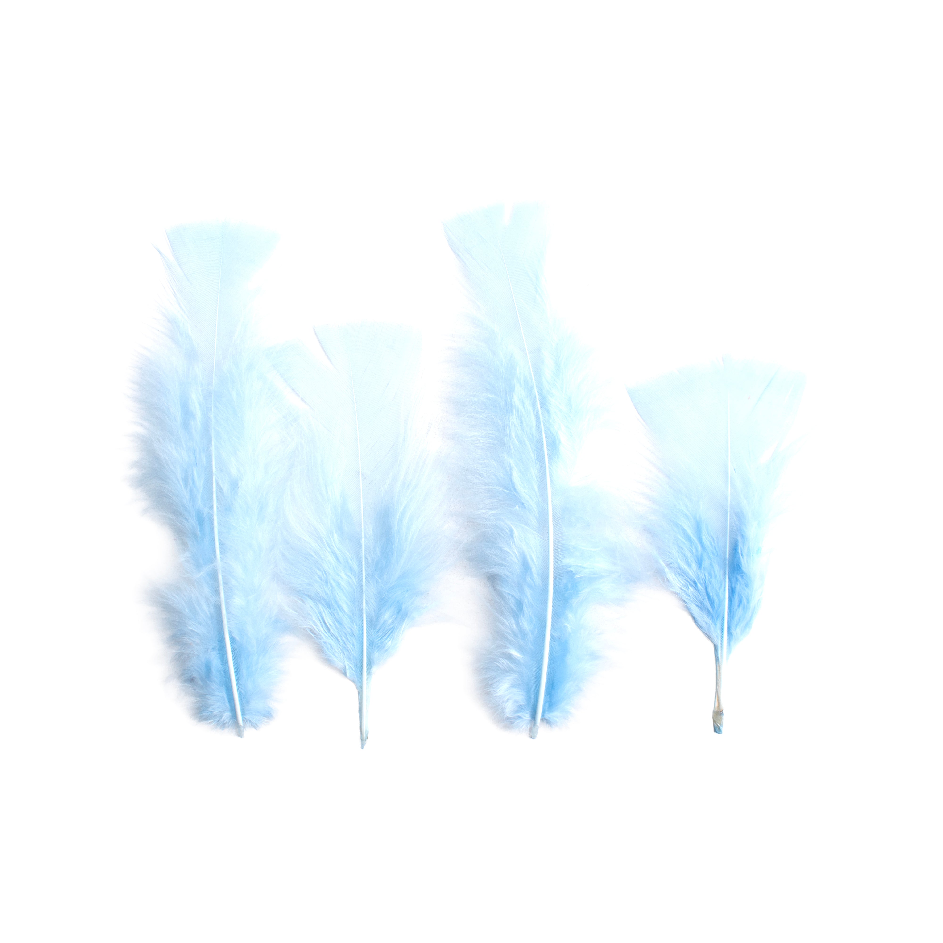 Turkey Feathers Pastel 10 to 15cm 20pc