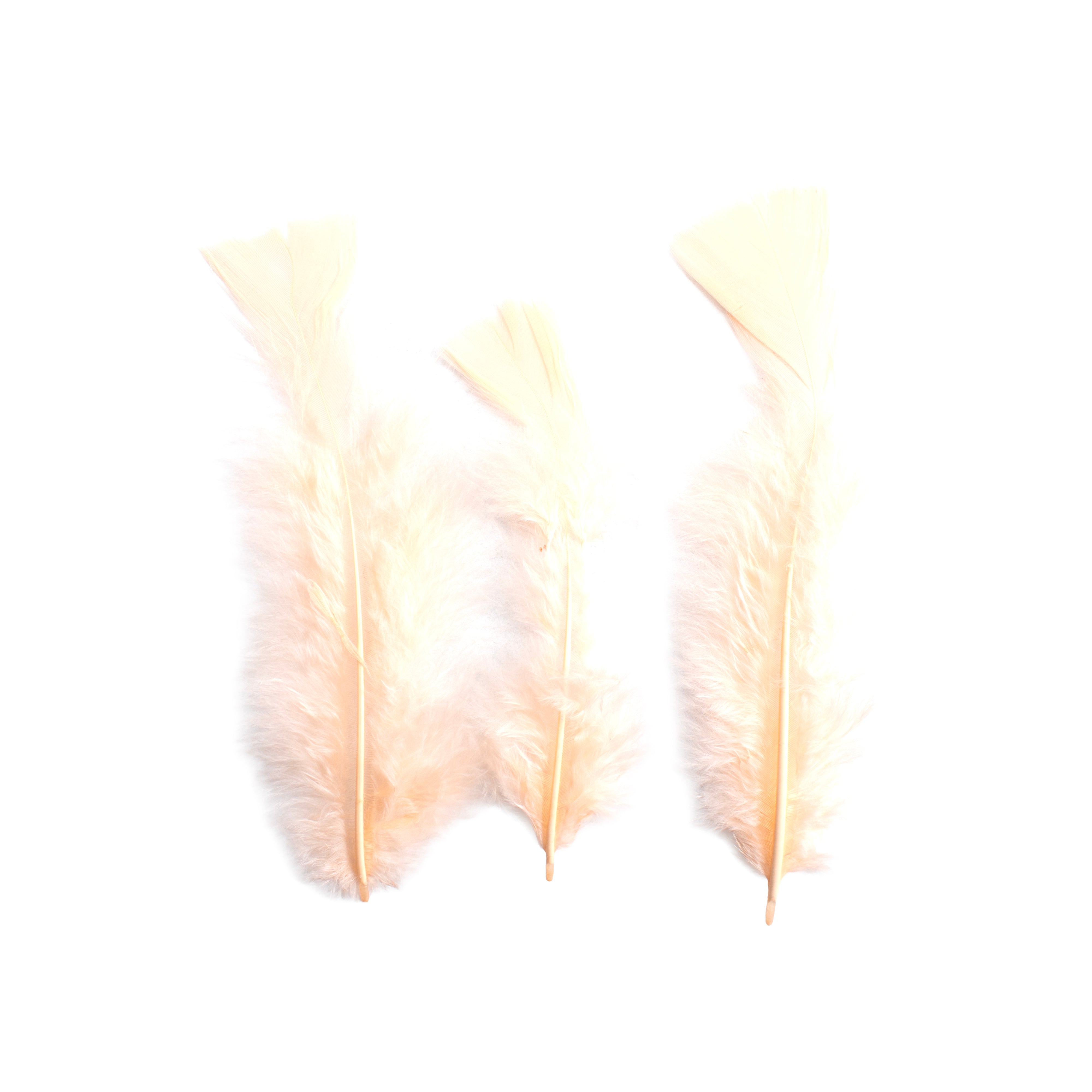 Turkey Feathers Pastel 10 to 15cm 20pc