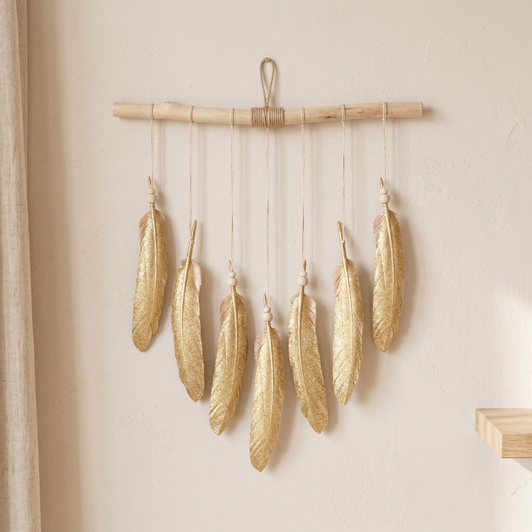 Goose Feathers Gold 10 to 15cm 6pc