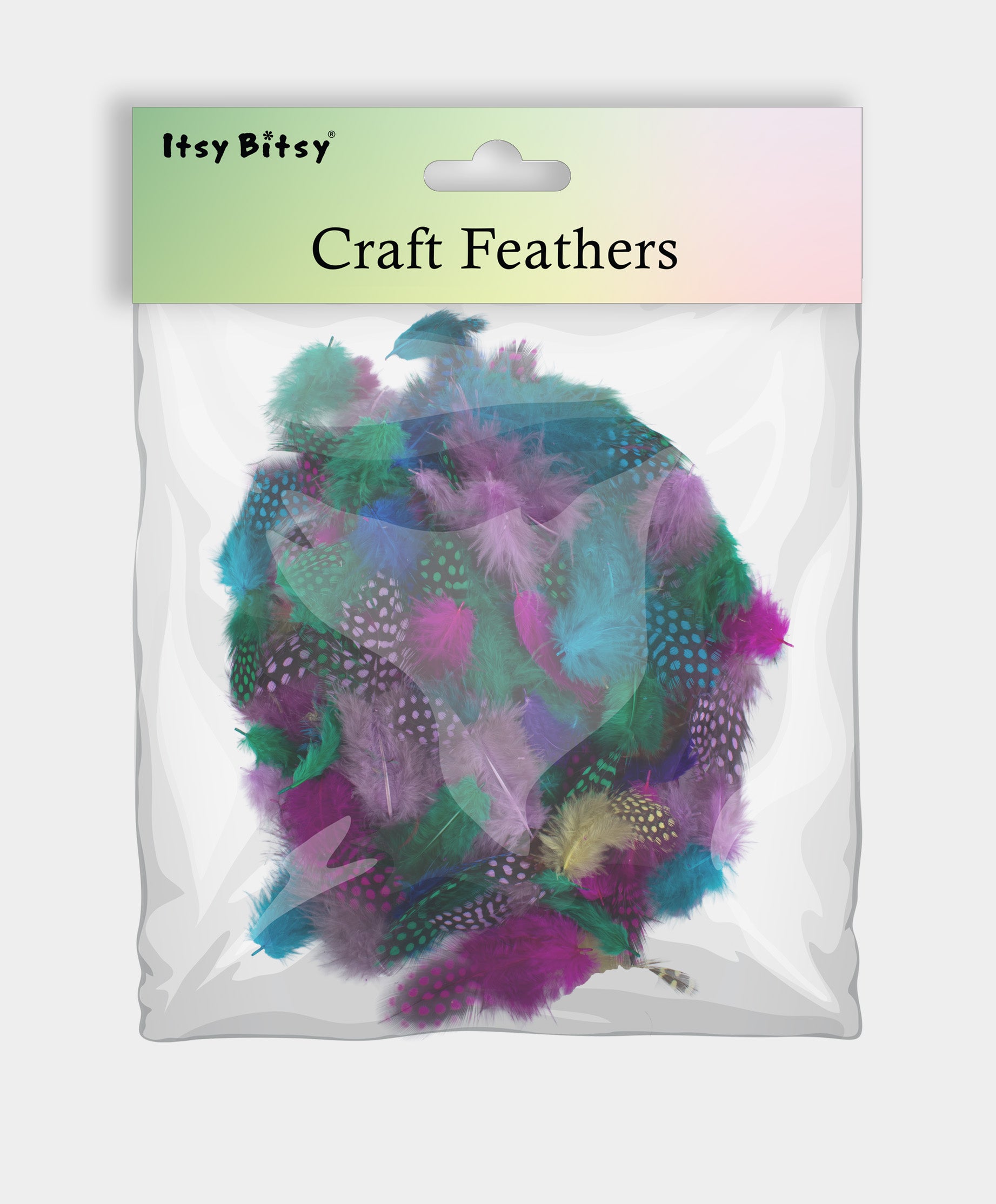 Guinea Fowl Feathers Assorted Colours 5 to 12cm 5gm