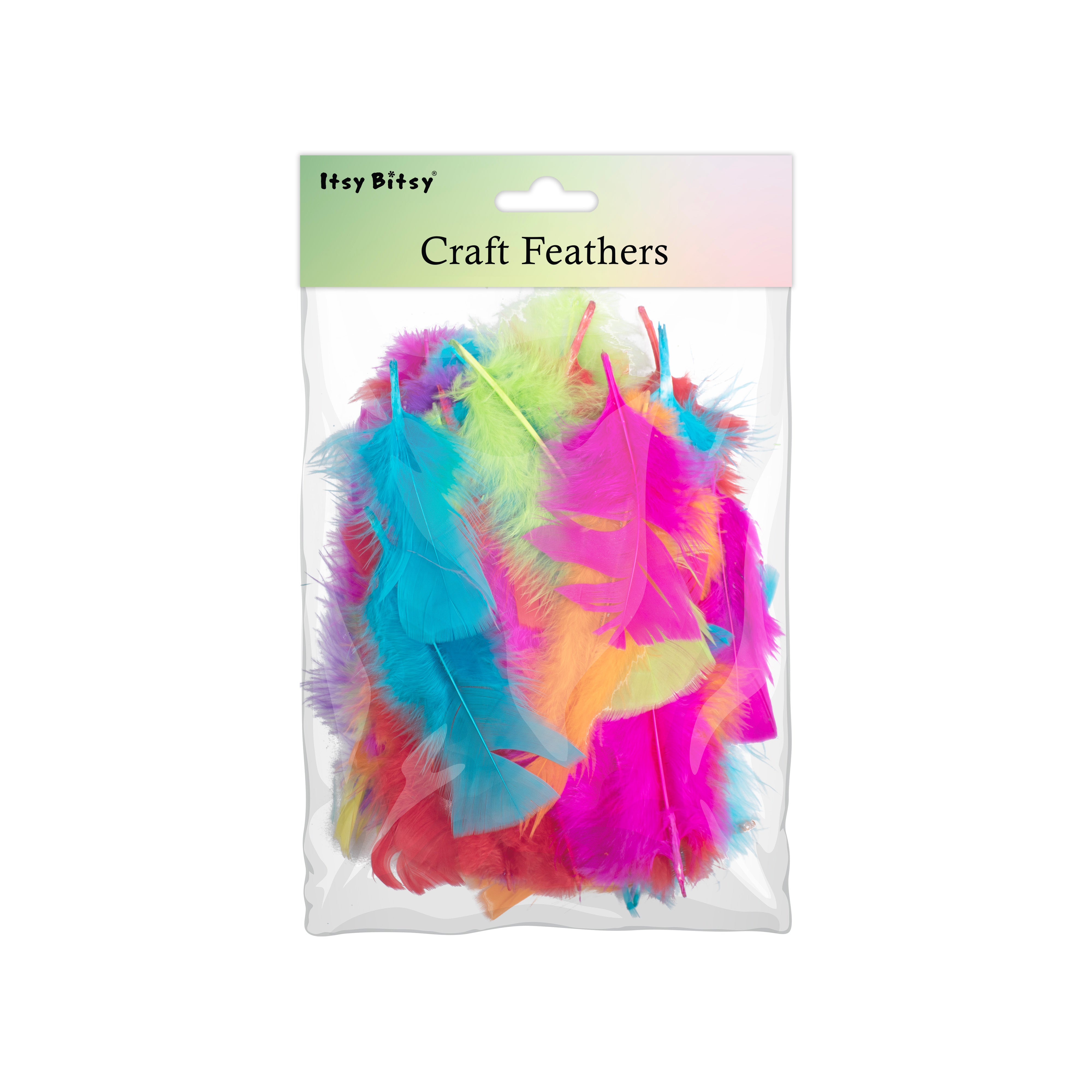 Long Turkey Feathers Bright 10 to 15cm 10gm