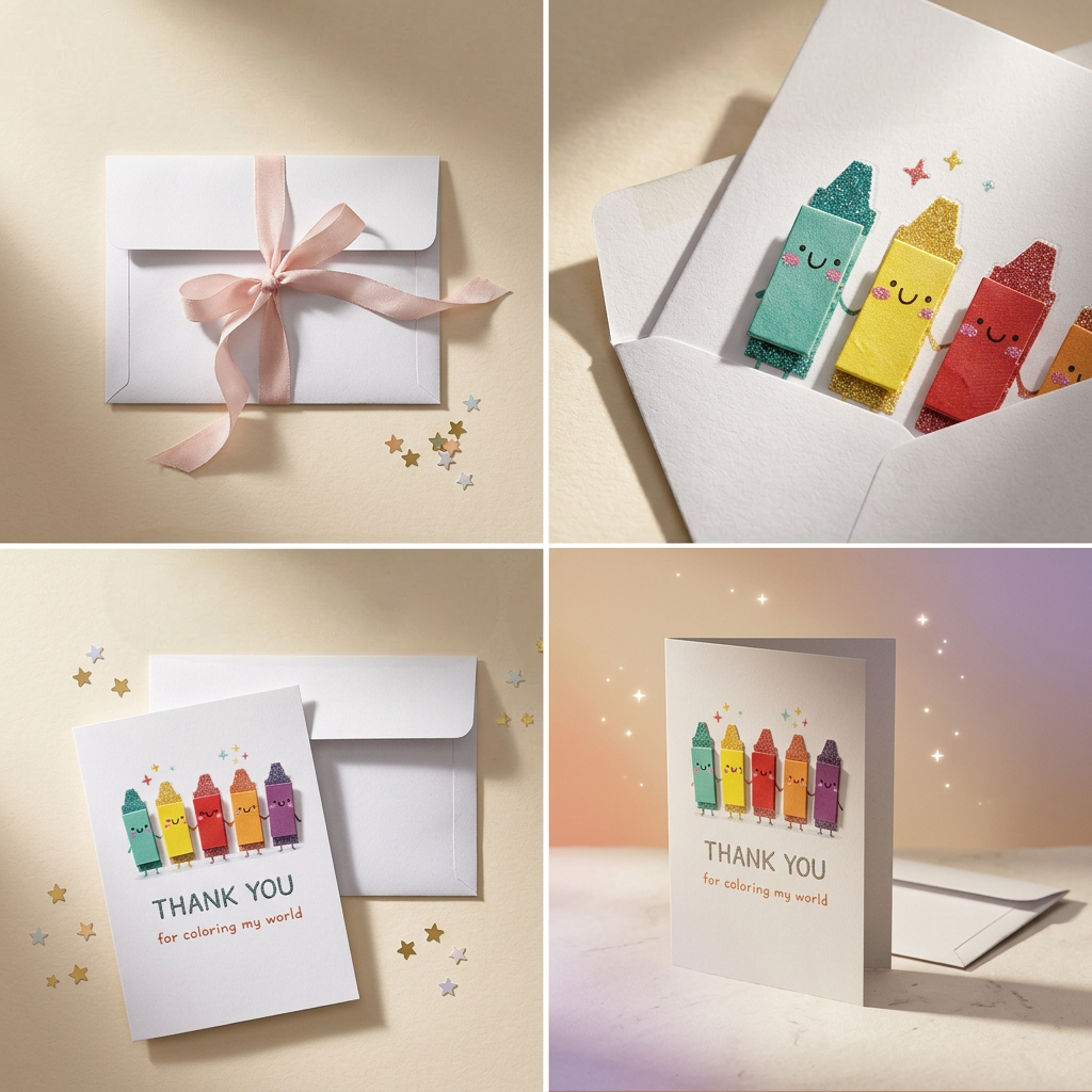 Greeting Card & Envelope Colouring My World 4 X 6inch 2pc