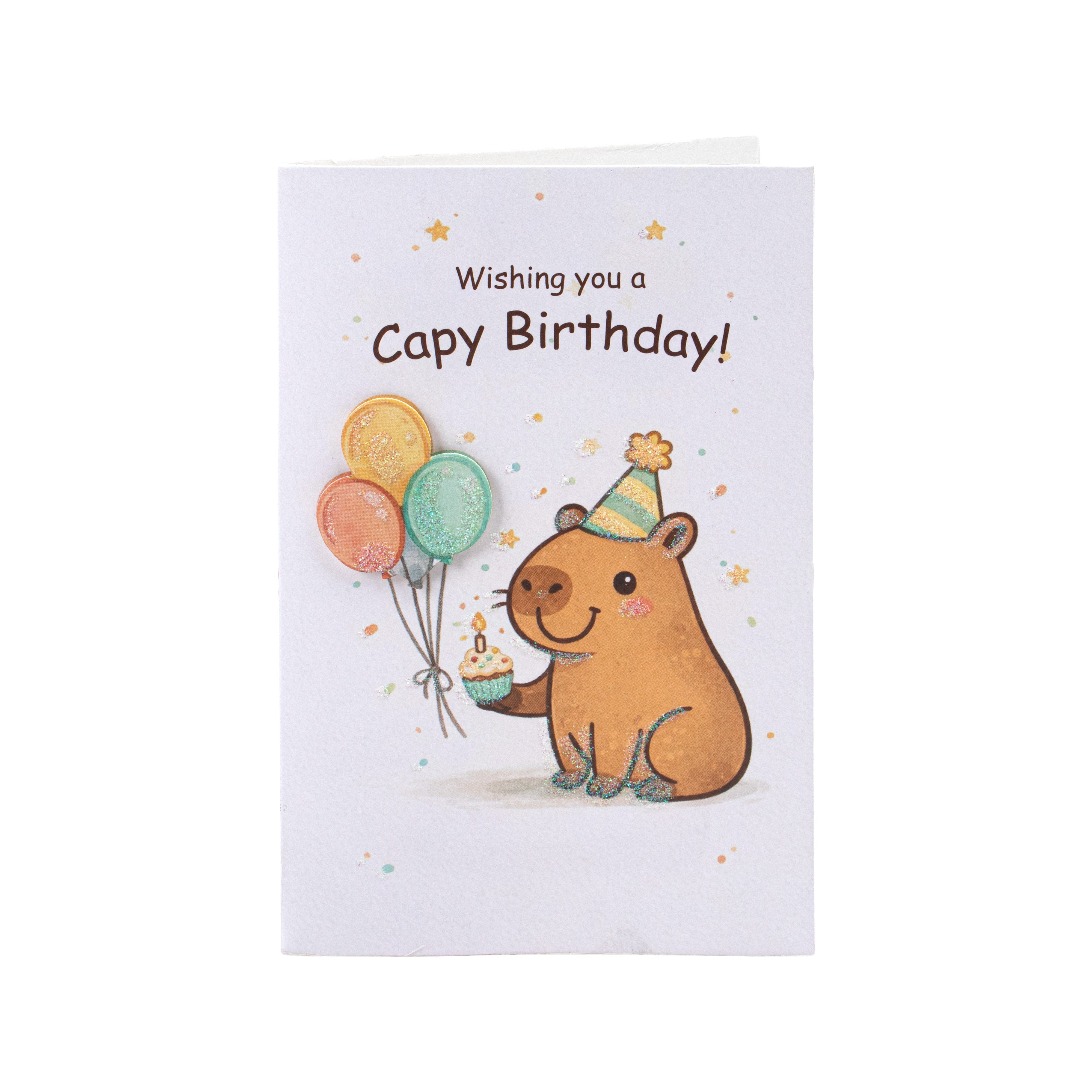 Greeting Card & Envelope Capy Birthday 4 X 6inch 2pc