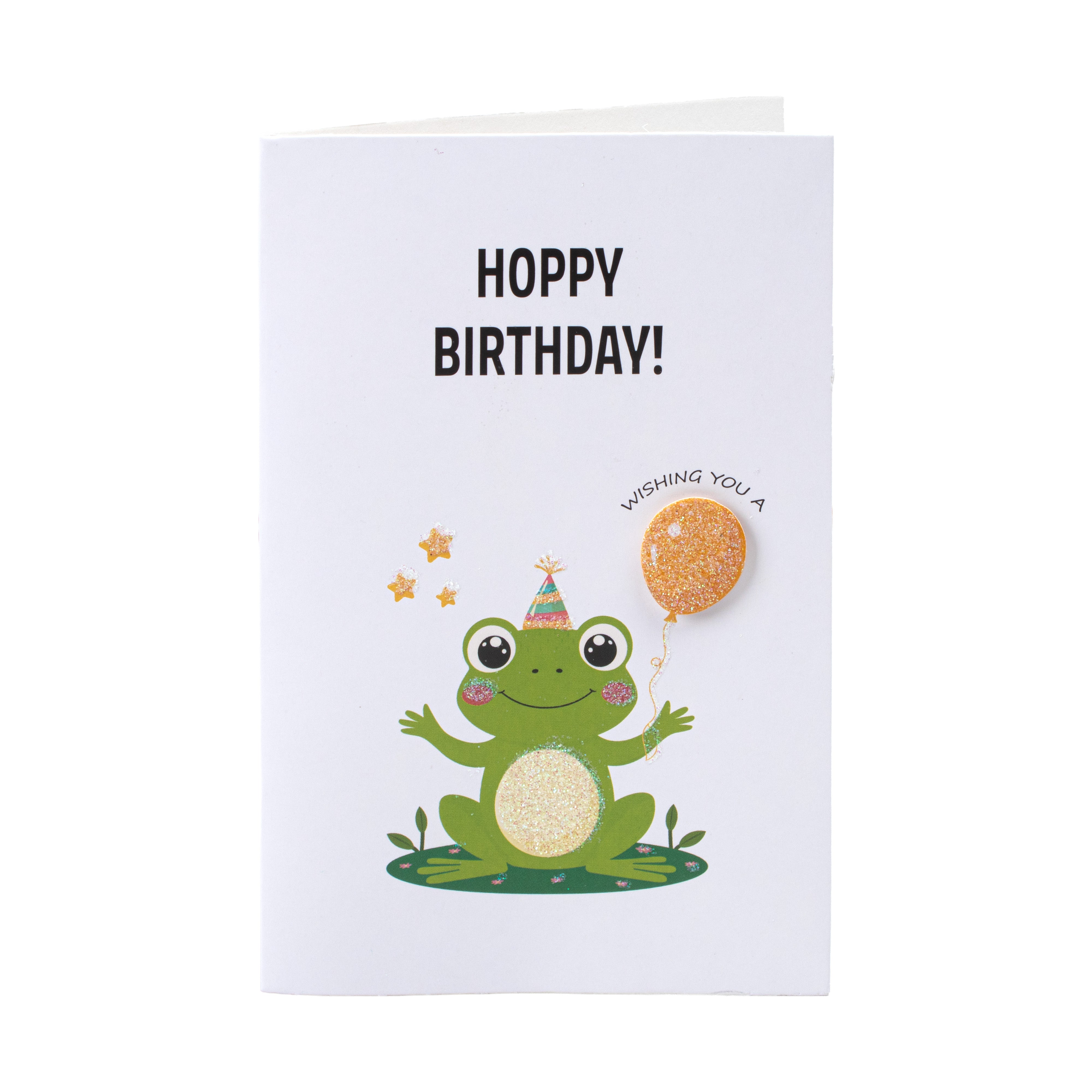 Greeting Card & Envelope Hoppy Birthday 4 X 6inch 2pc