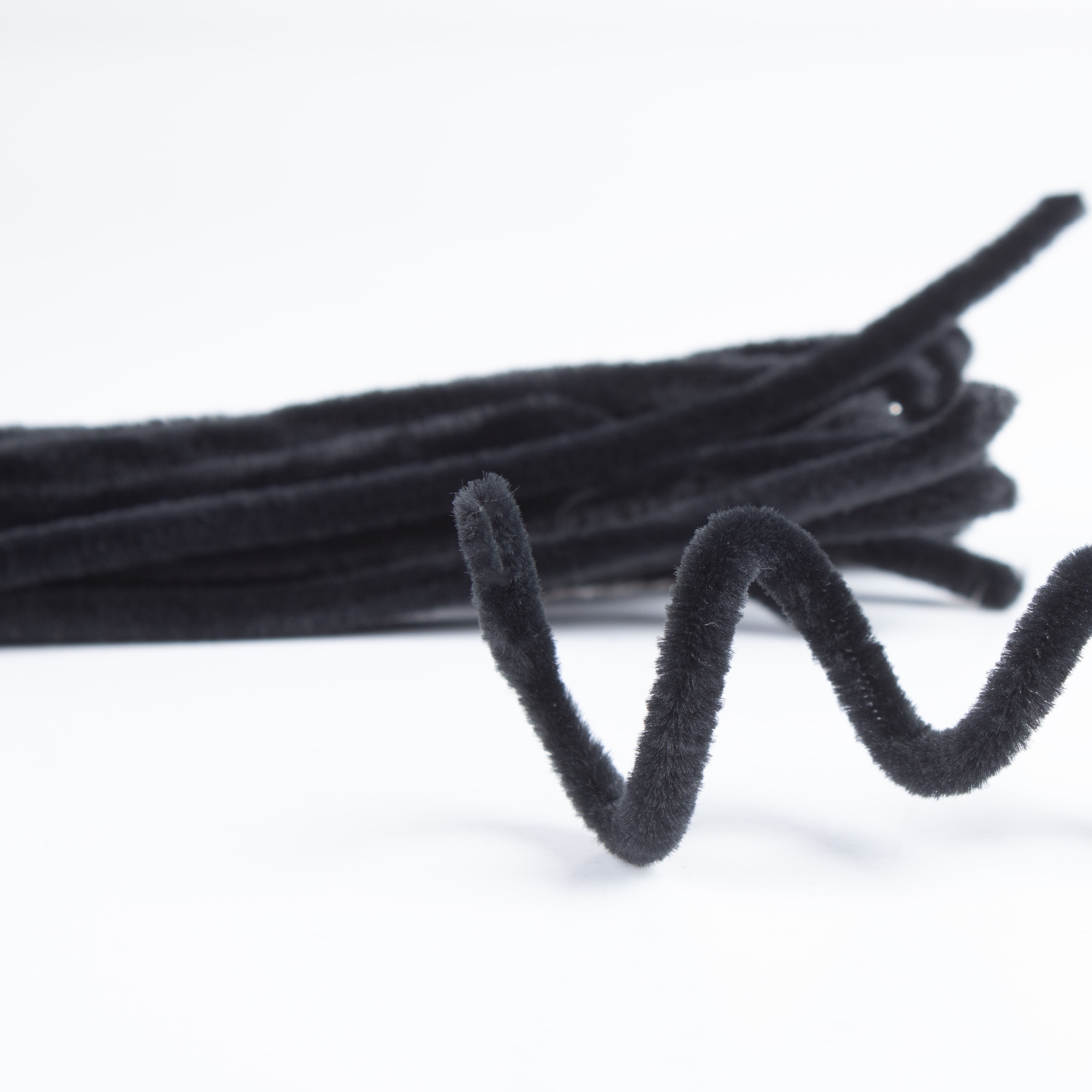 Chenille Stems Black 18pc