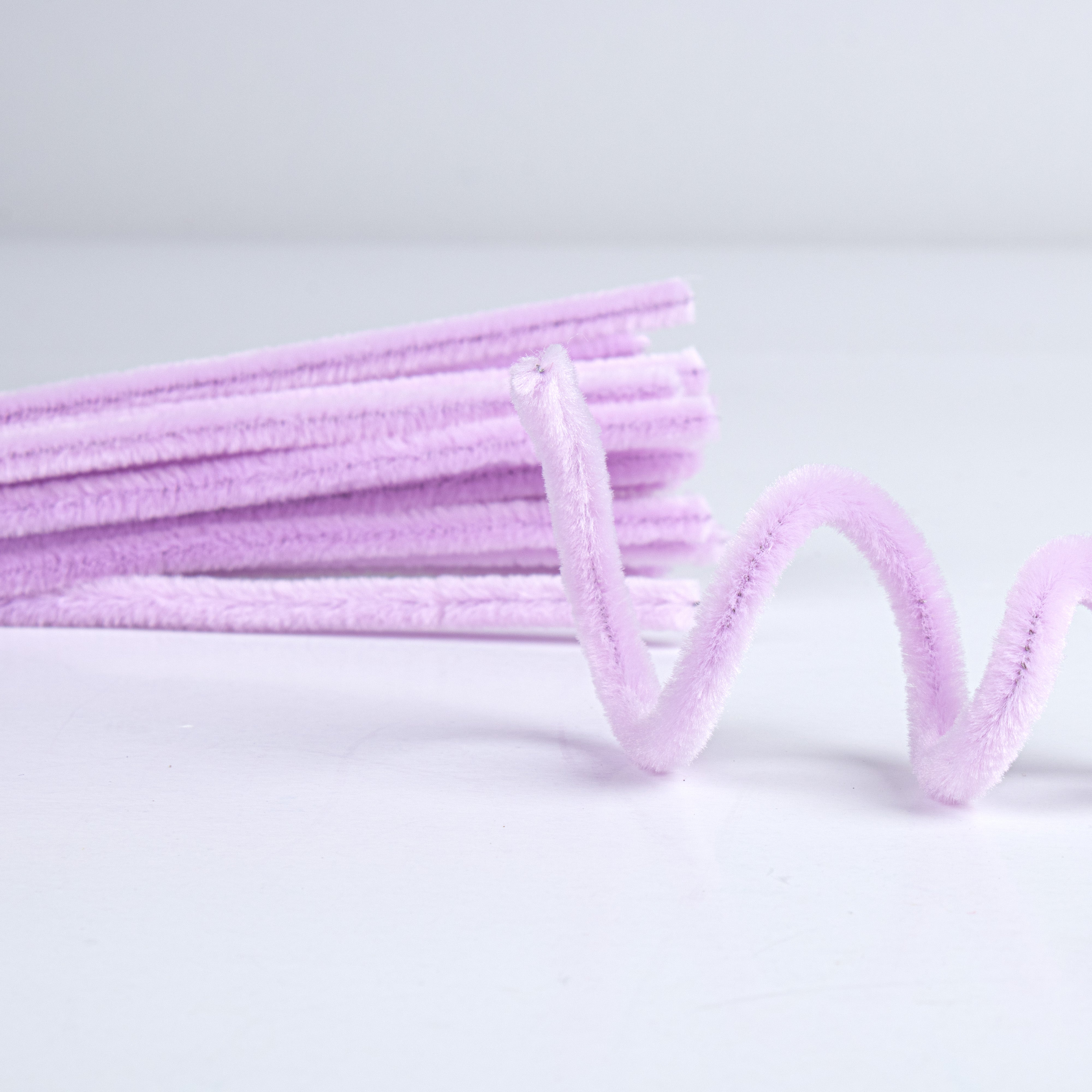 Chenille Stems Purple 18pc