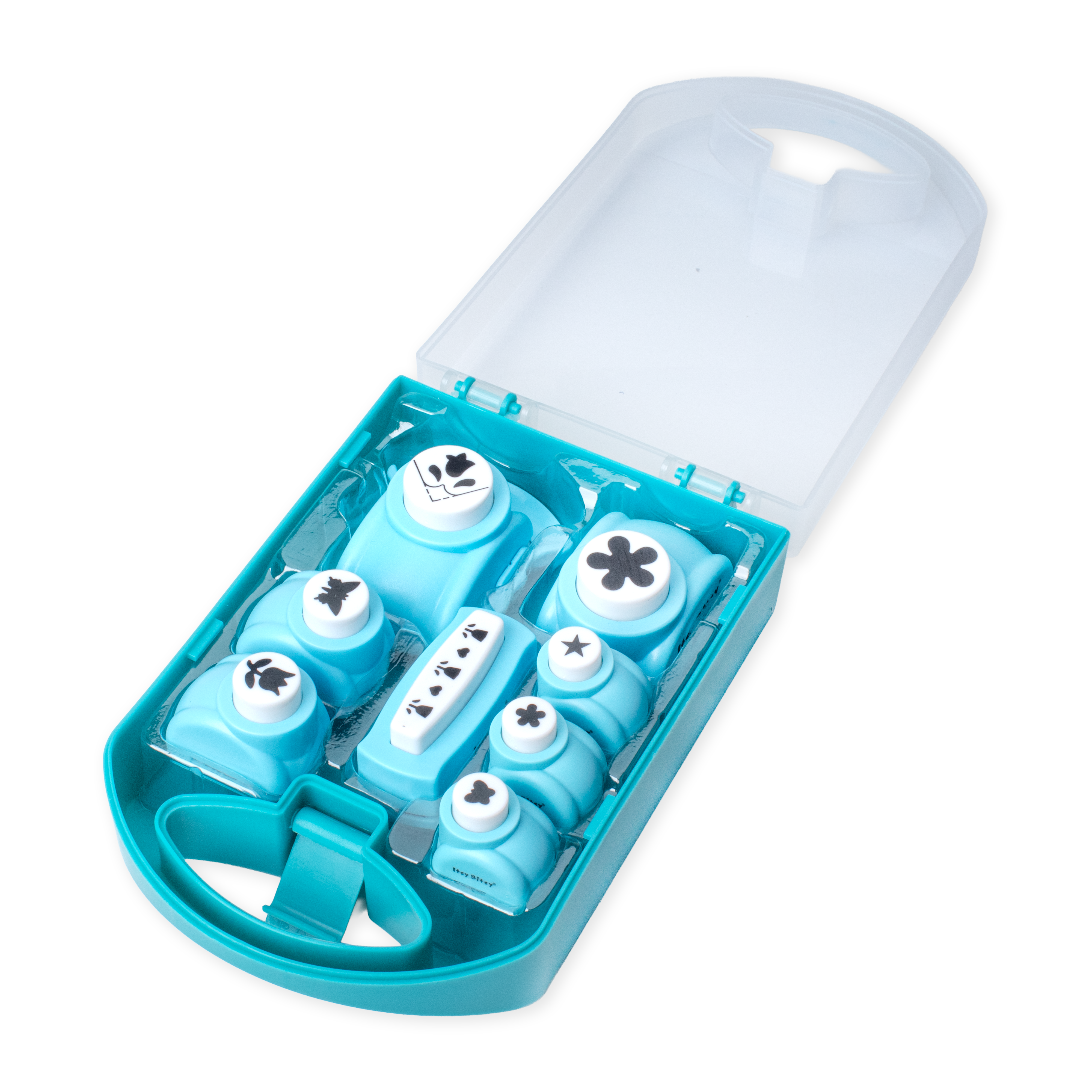 Multi Punch 8pc Set 3 X 10mm 2 X 16mm 1 X 25mm punch 1 X 25mm corner punch 1pc border punch in organizer Box IB