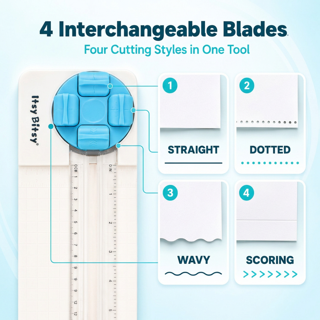 4-in-1 Paper Trimmer 1pc Blister IB