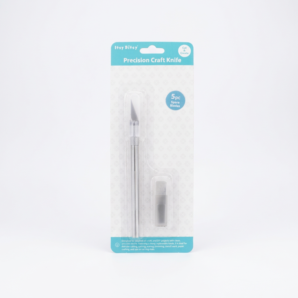 Precision Craft Knife With 5 Spare Blades 1pc Blister IB