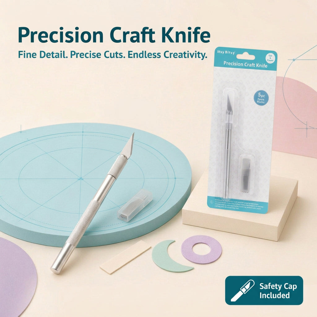 Precision Craft Knife With 5 Spare Blades 1pc Blister IB