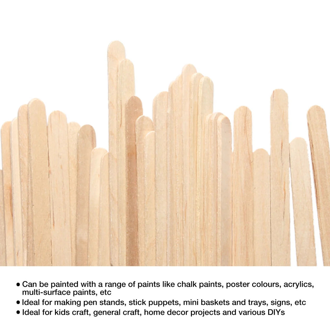 Ice Cream Sticks Natural 180 x 10 x 2mm