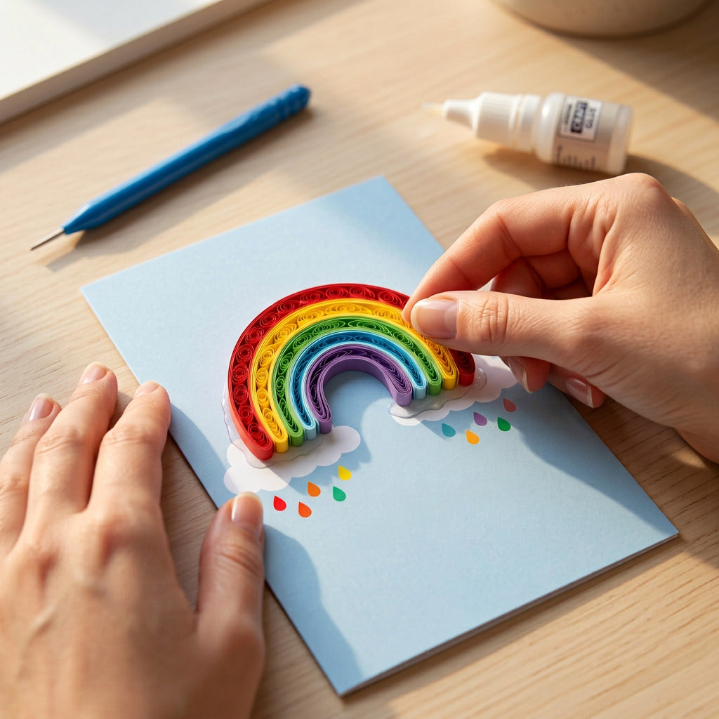 DIY Paper Quilling Kit Amazing Rainbow