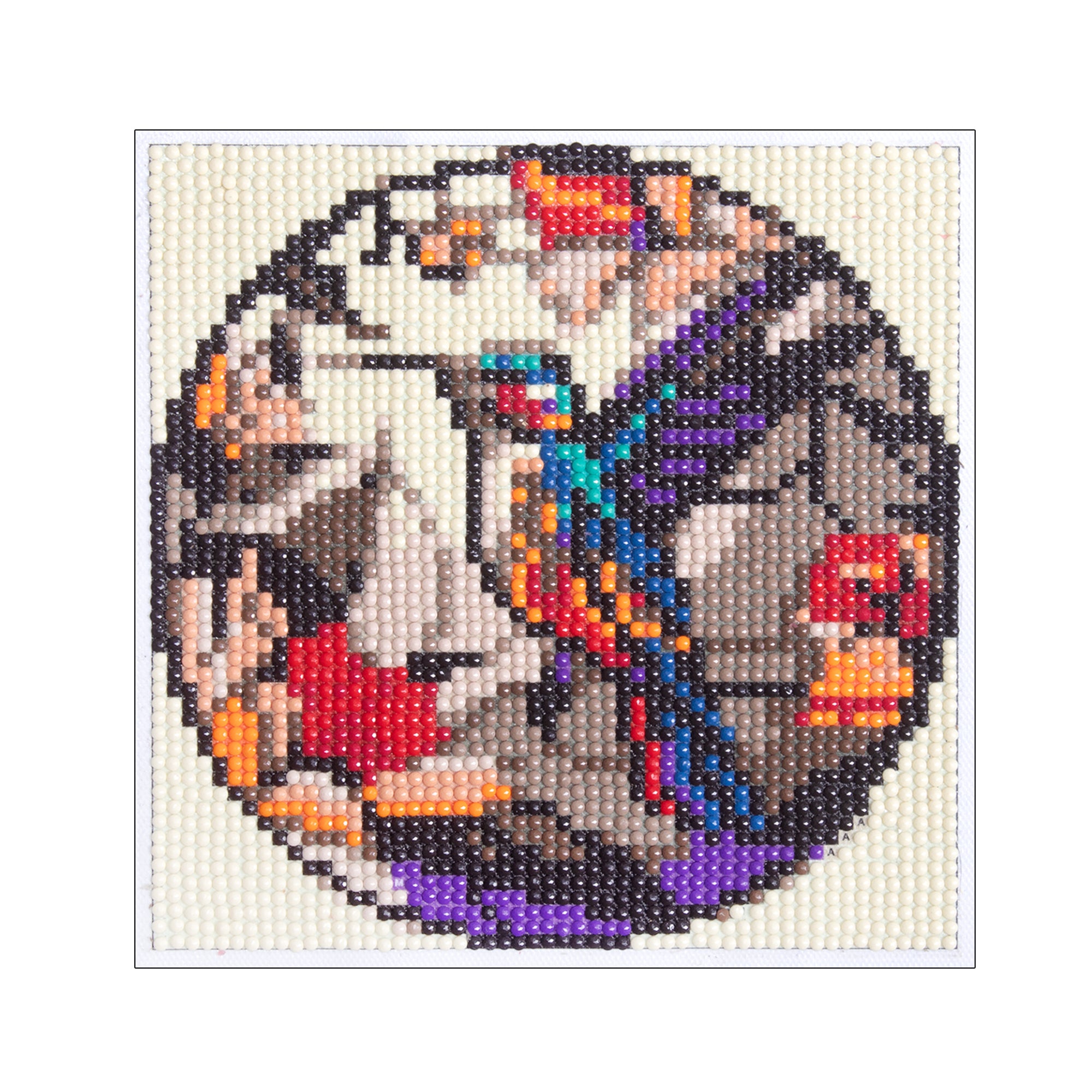 (15 x 15 cm) - 5D Diamond Painting - Parrot + Matching Frame Combo
