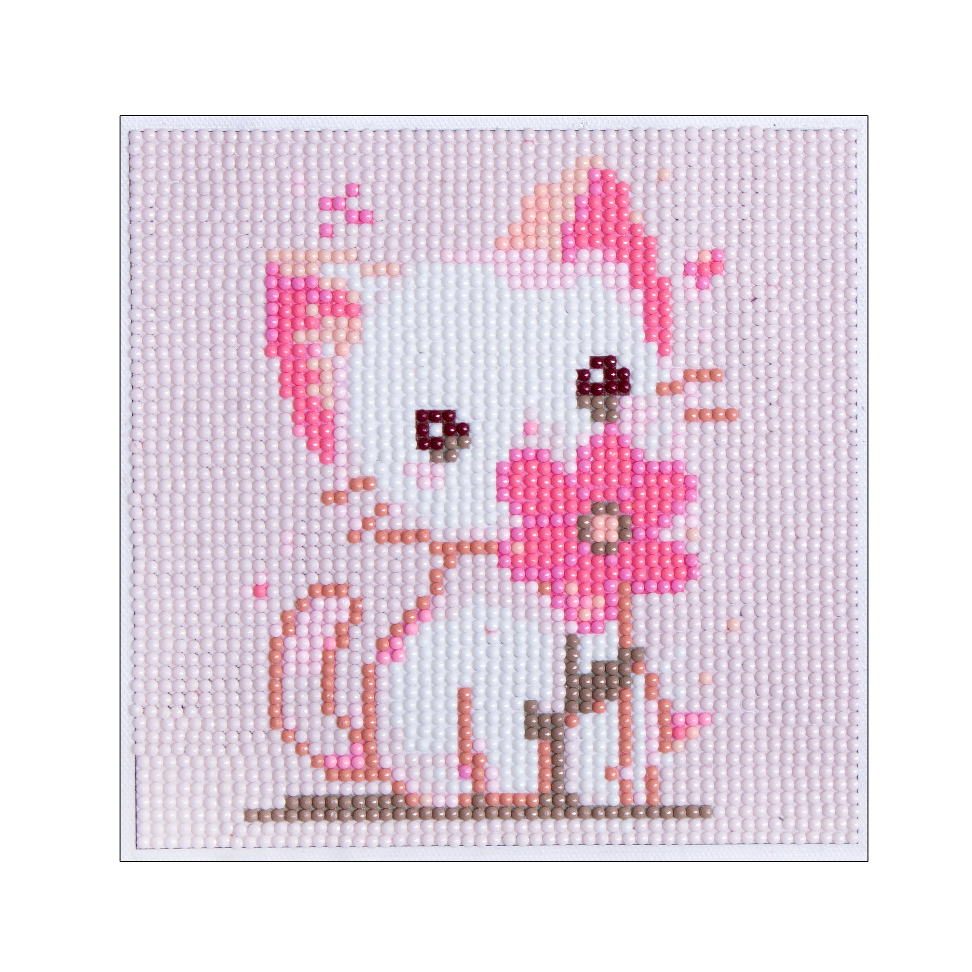 (15 x 15 cm) - 5D Diamond Painting - Cat + Matching Frame Combo