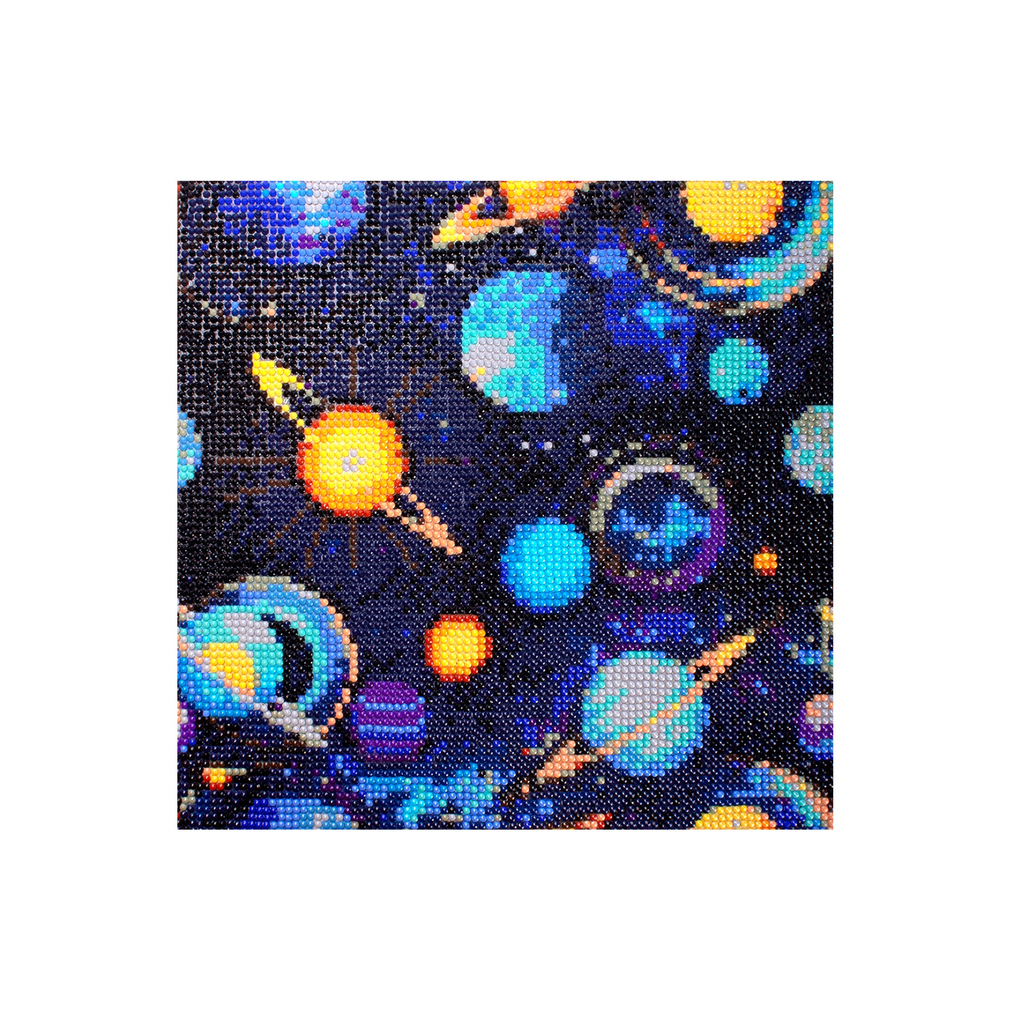 (30 X 30 cm) - 5D Diamond Painting - Mystic Galaxy + Matching Frame Combo