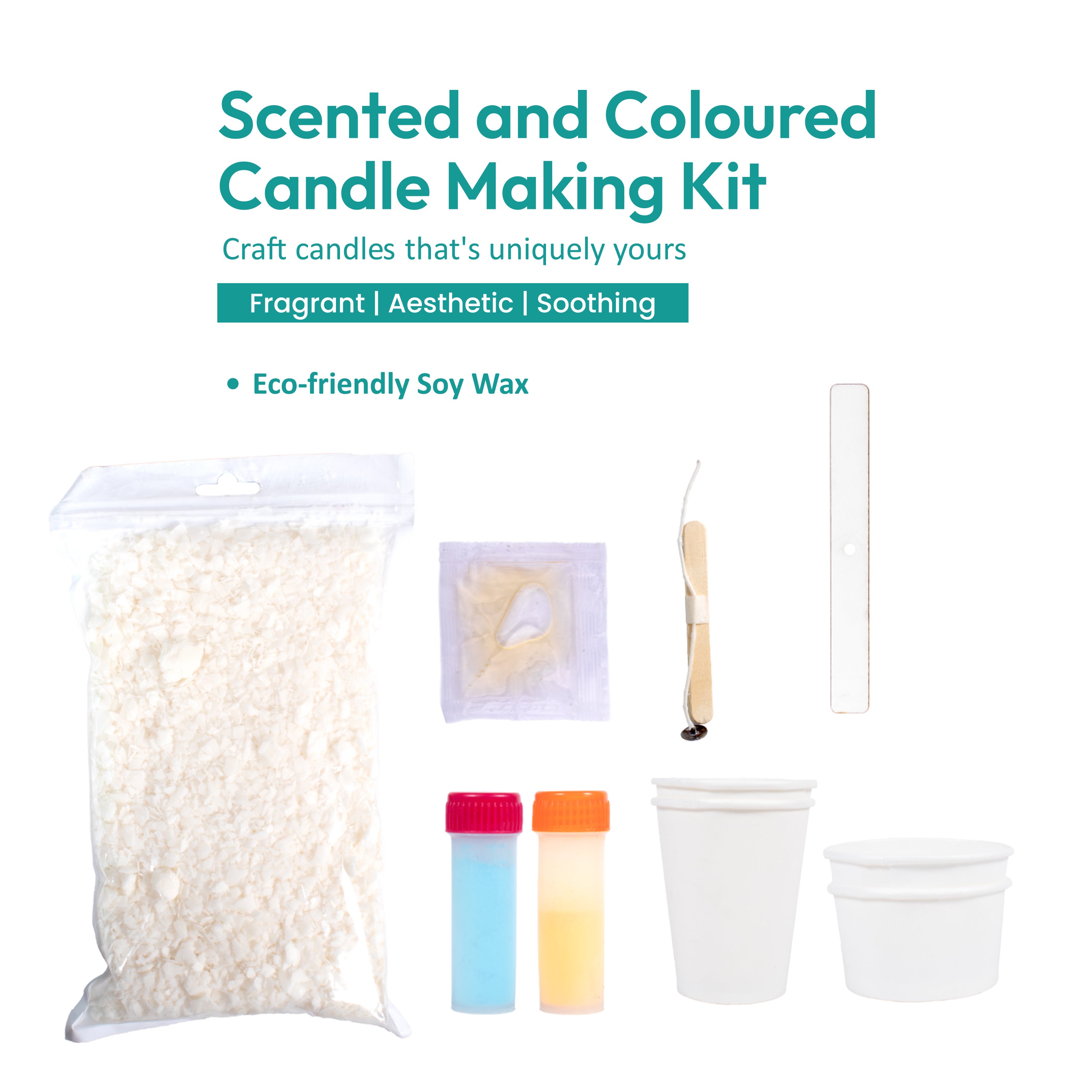 DIY Scented and Coloured Candle Making Kit Box