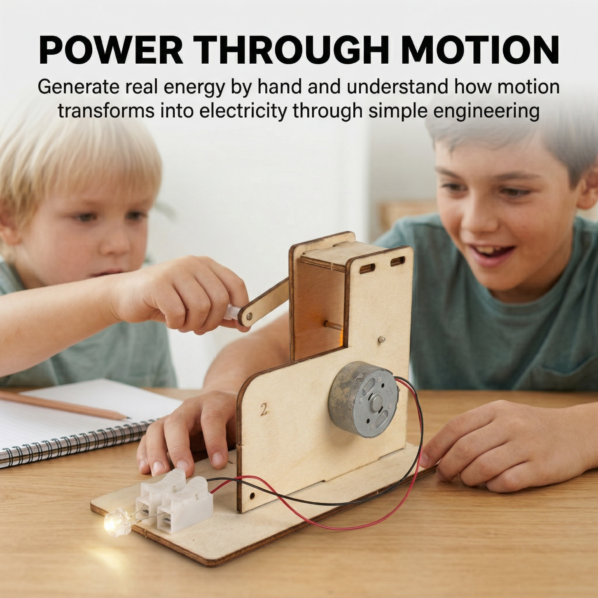 DIY Build Your Own Hand-cranked Generator