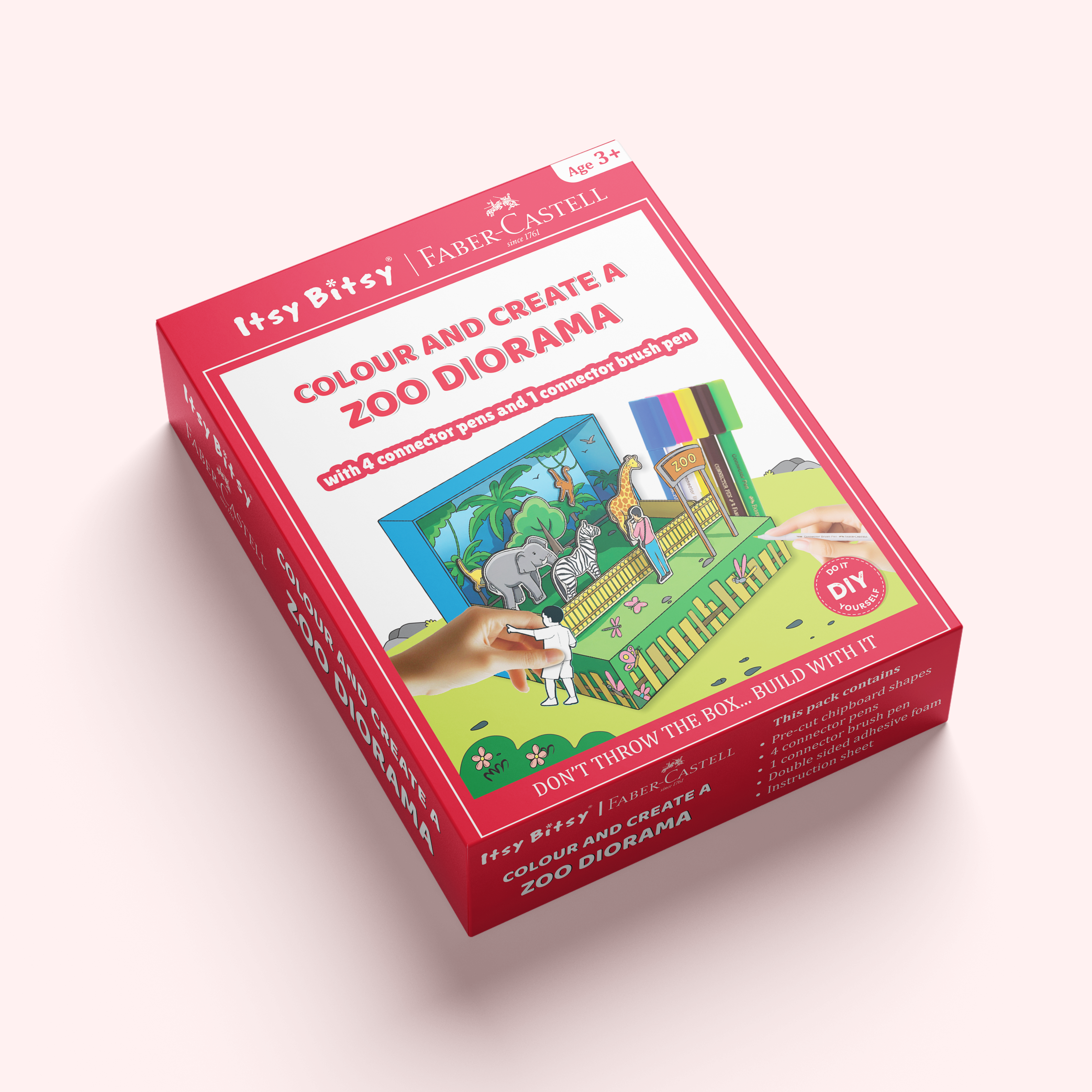 DIY Colour & Create 3D Zoo Adventure (Diorama)