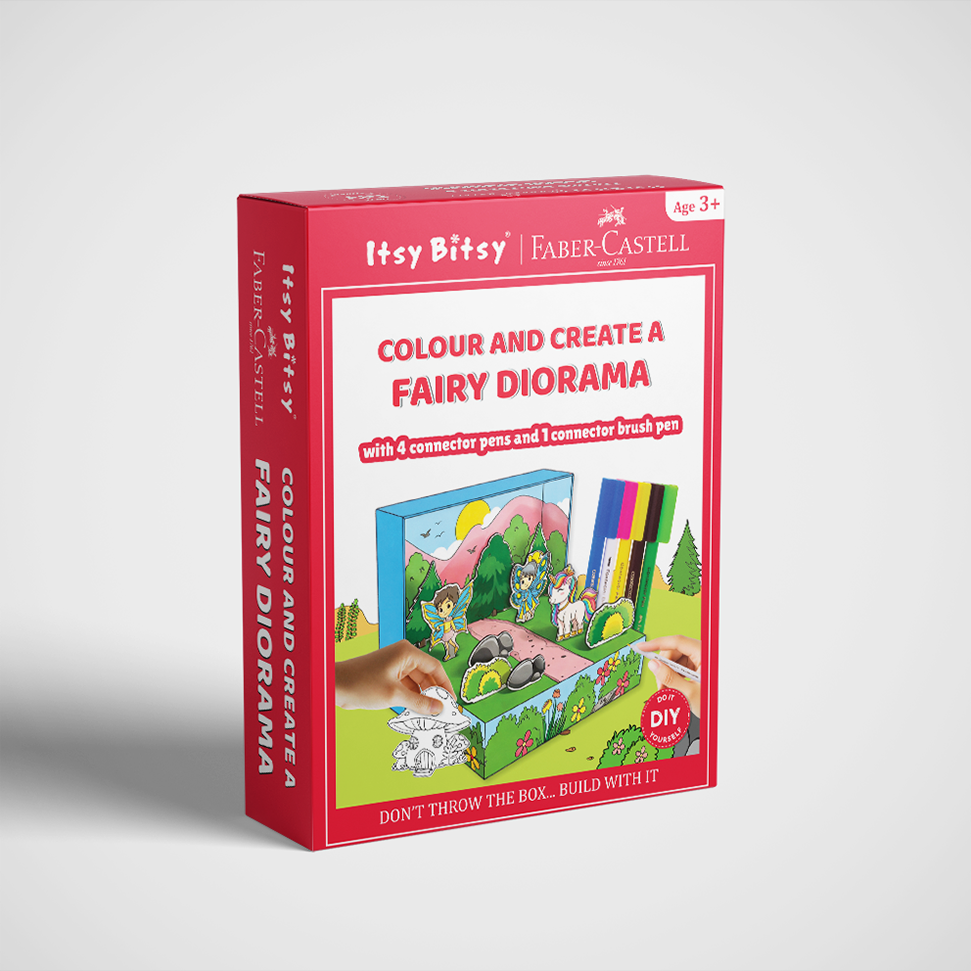 DIY Colour & Create 3D Fairy garden (Diorama)