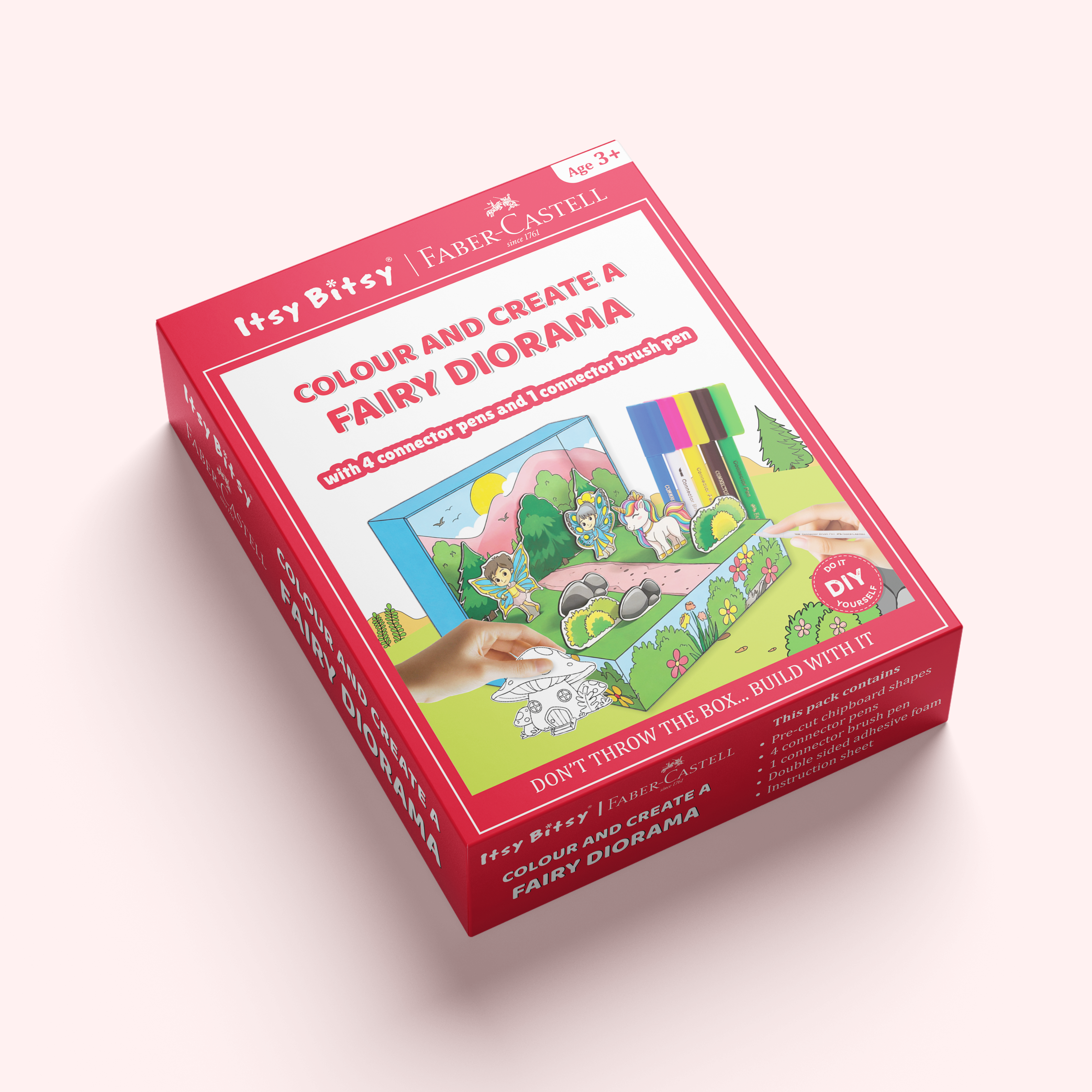 DIY Colour & Create 3D Fairy garden (Diorama)