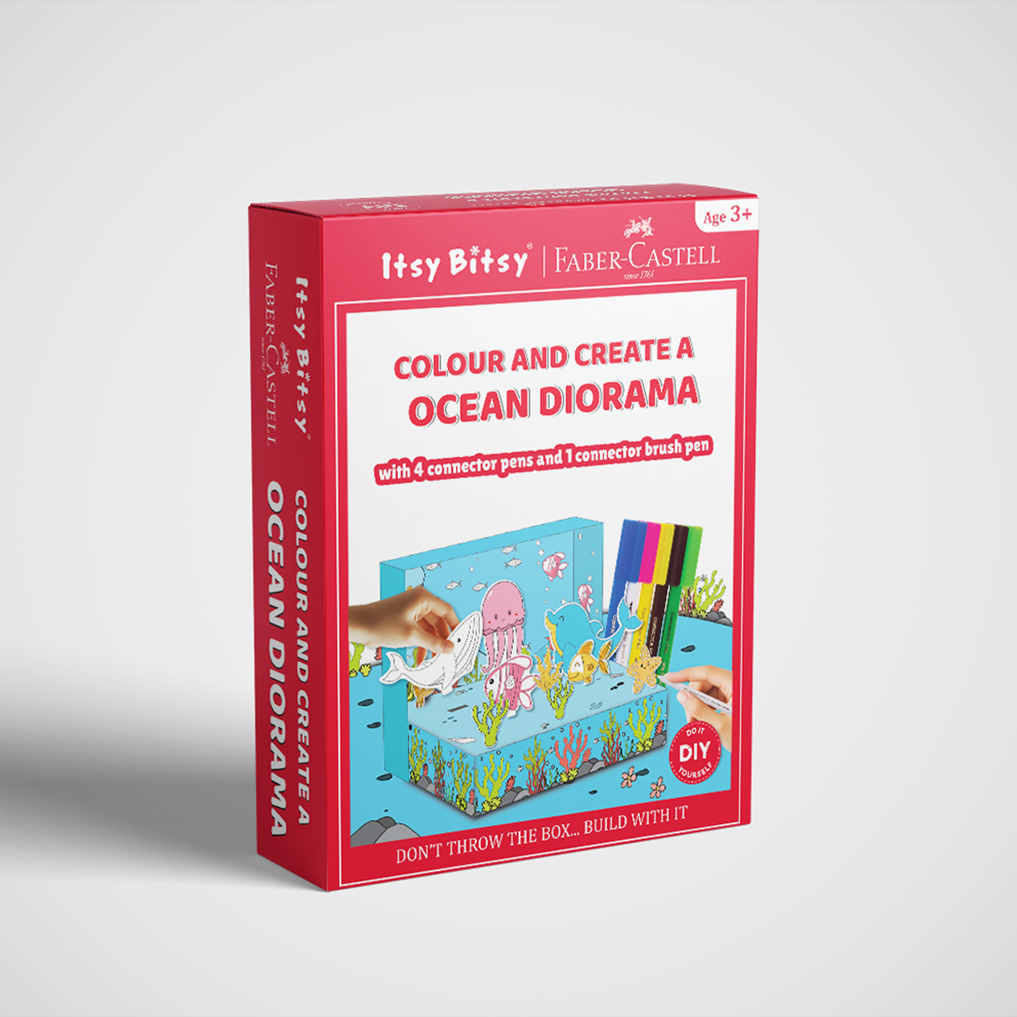 DIY Colour & Create 3D Ocean World (Diorama)