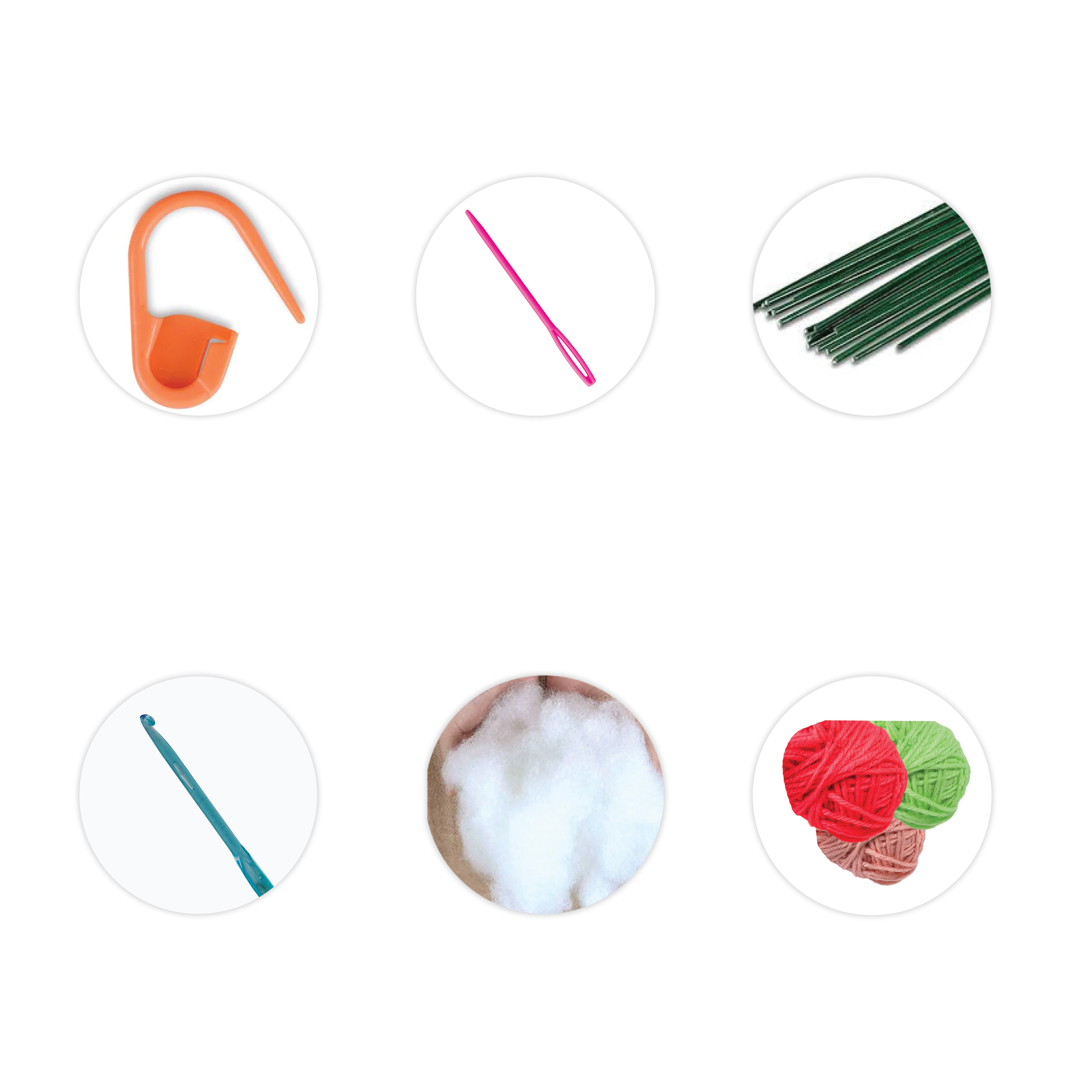 DIY Crochet Cherry Charms Makes 4 Box