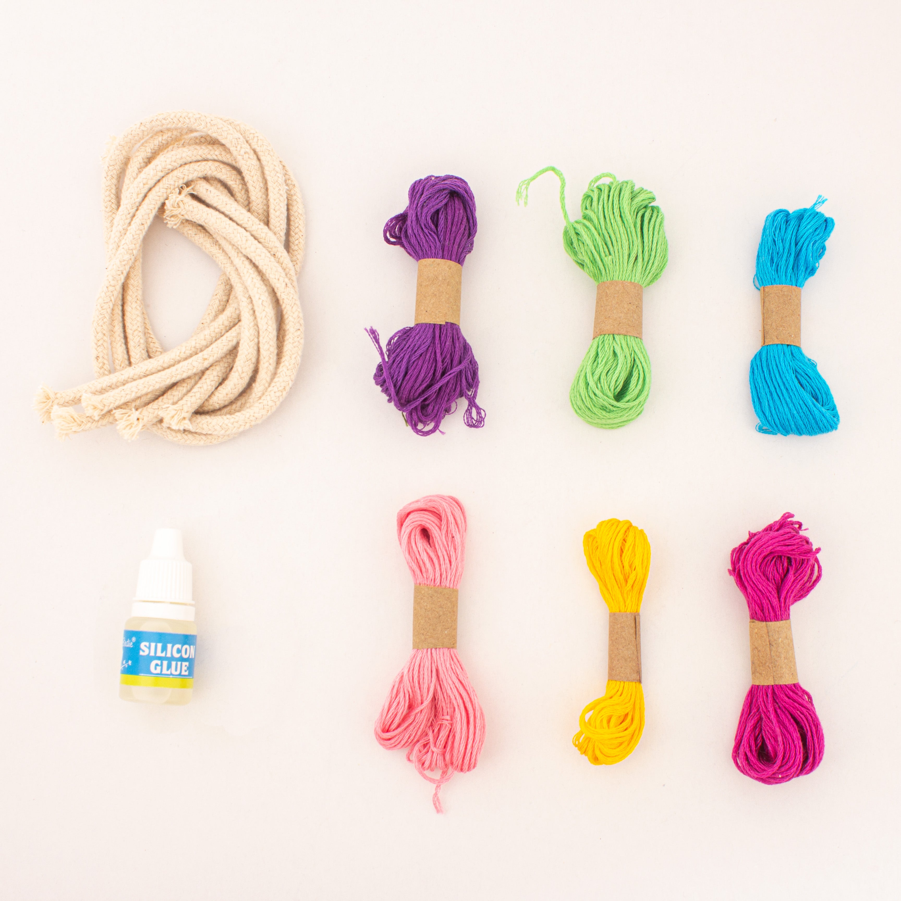 DIY Macrame Rainbow Wall Decor Box