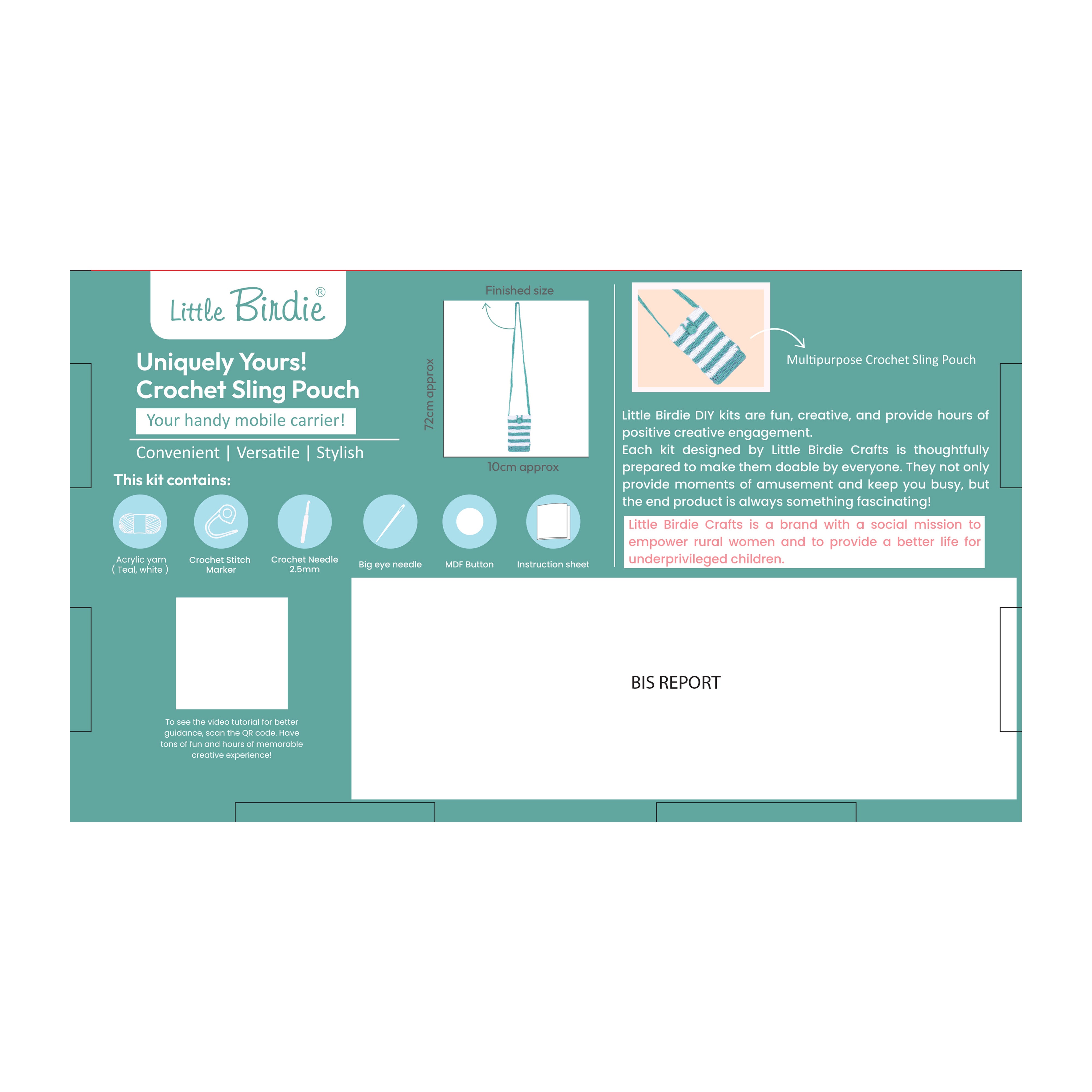 DIY Make Your Own Crochet Sling Pouch Box