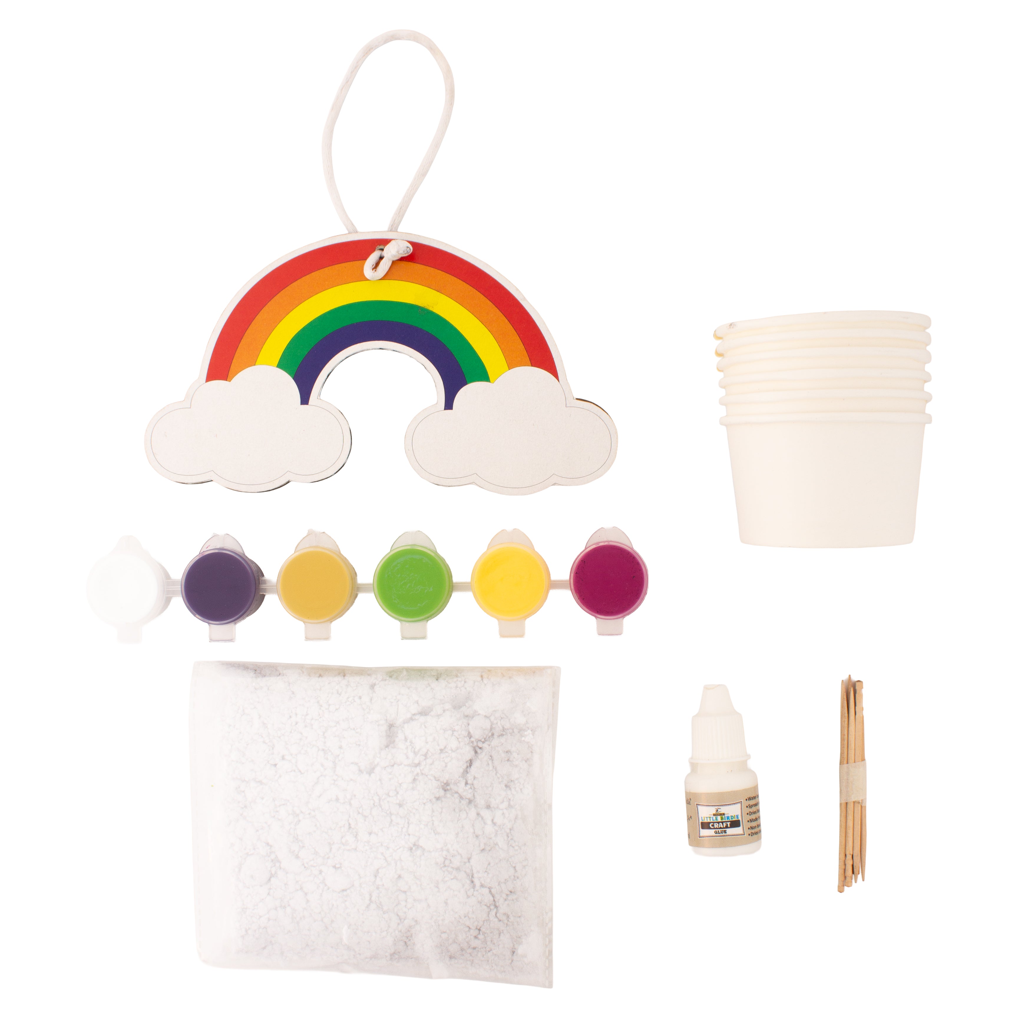 DIY Paper Pulp Art Decor Rainbow Box