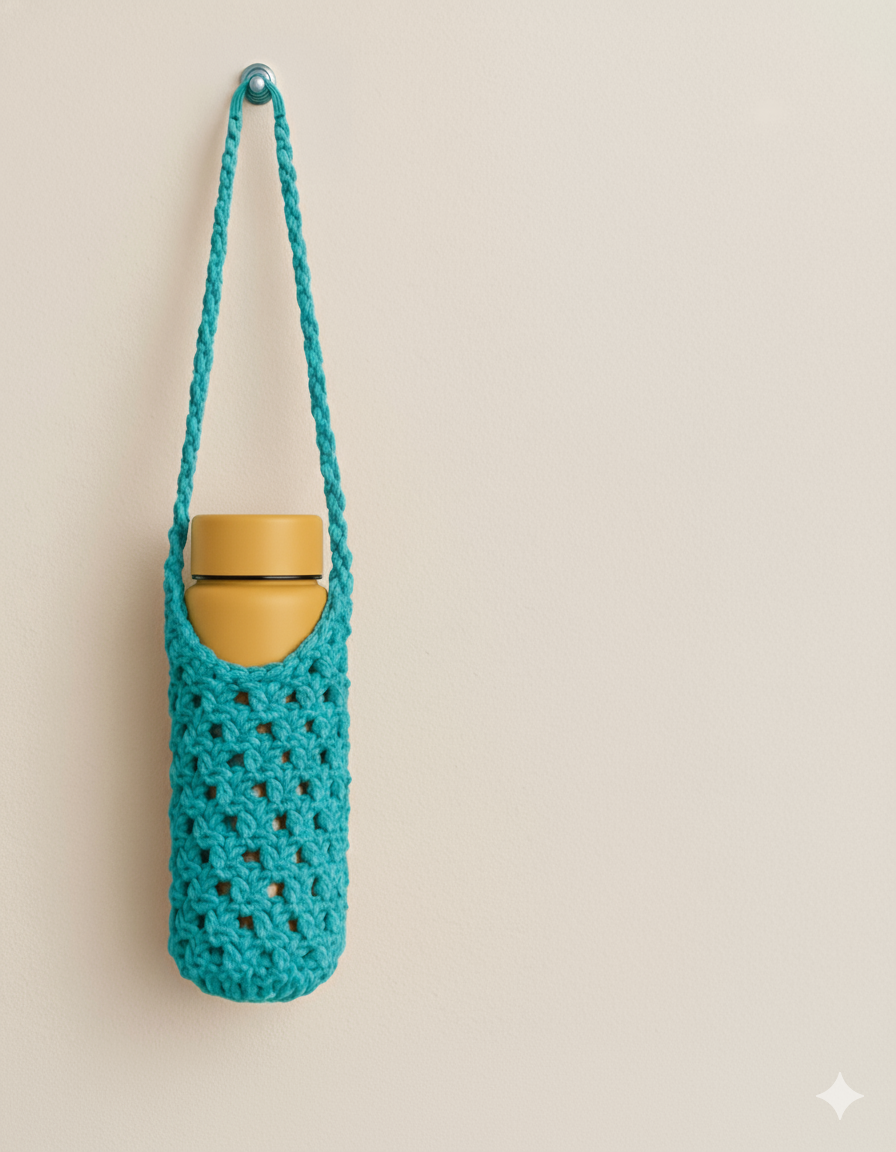 DIY Carry Along Macrame Bottle Holder Box