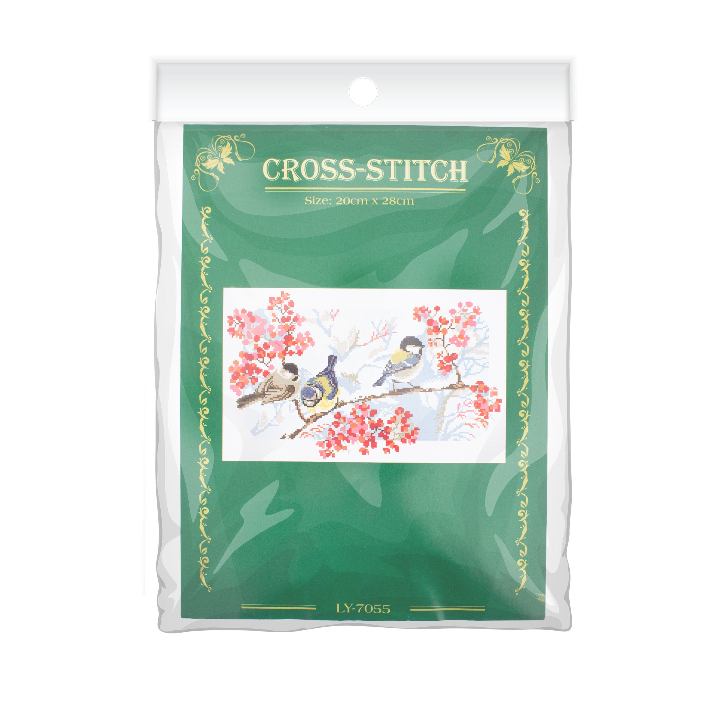 Cross Stitch Kit Chirpy Birds