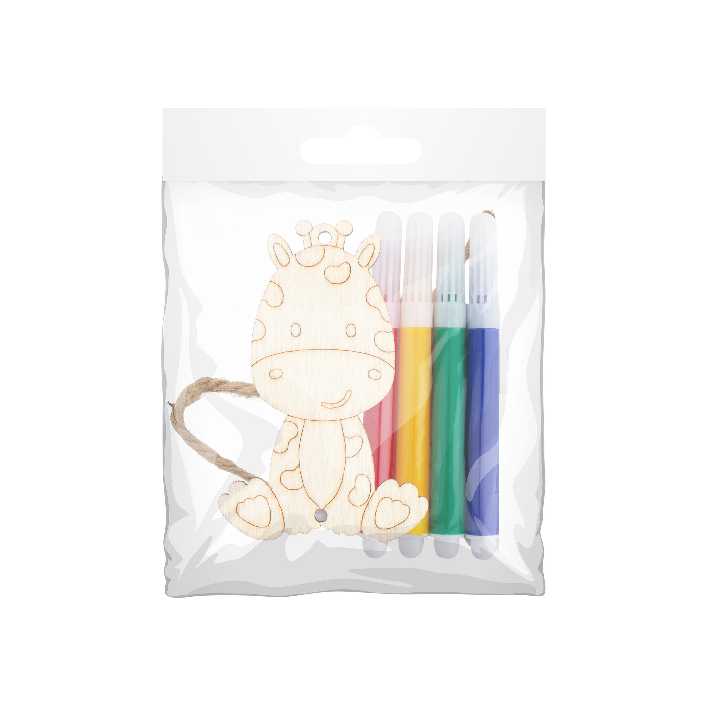 DIY MDF Hanging with sketch zirafa