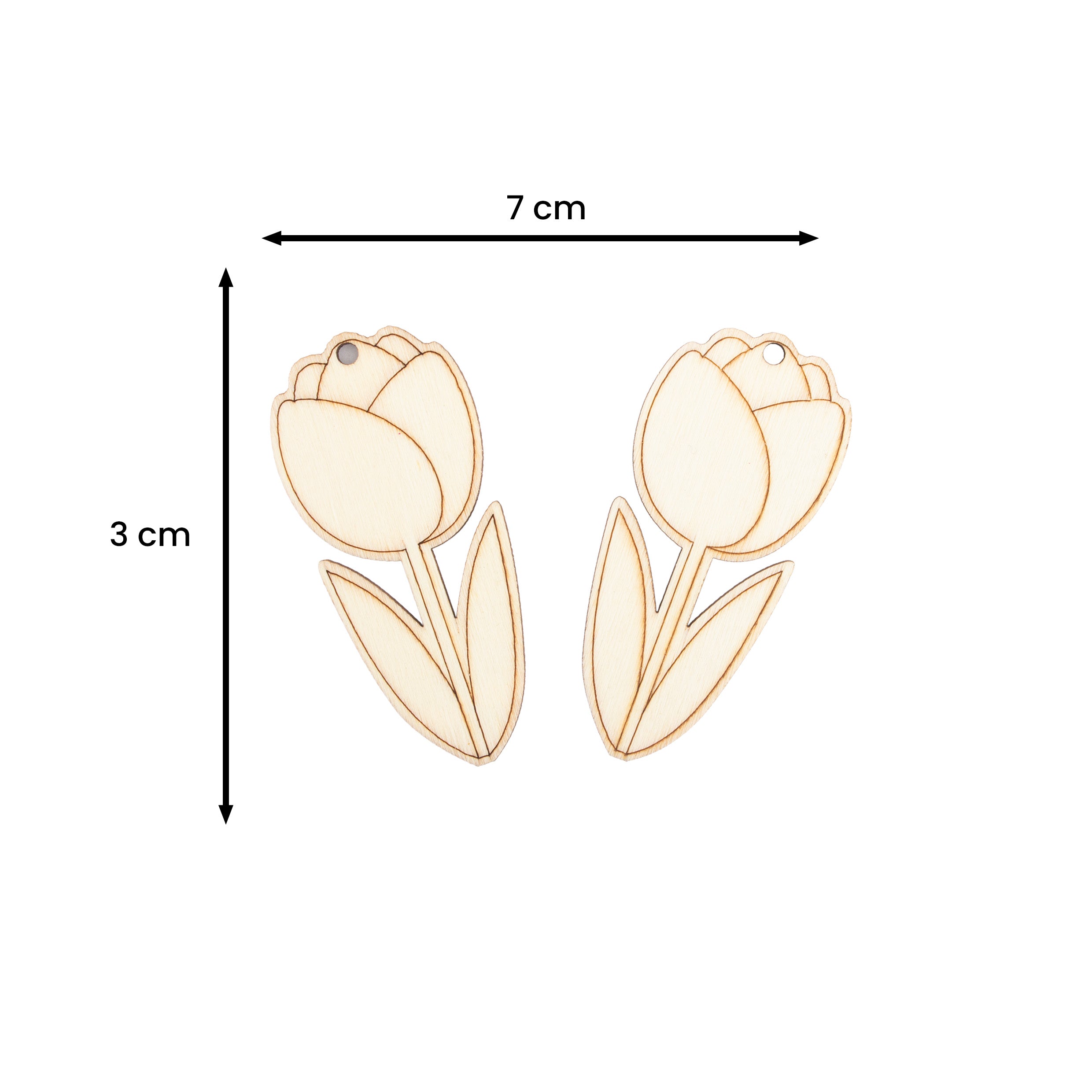 DIY MDF Hanging with sketch Tulip
