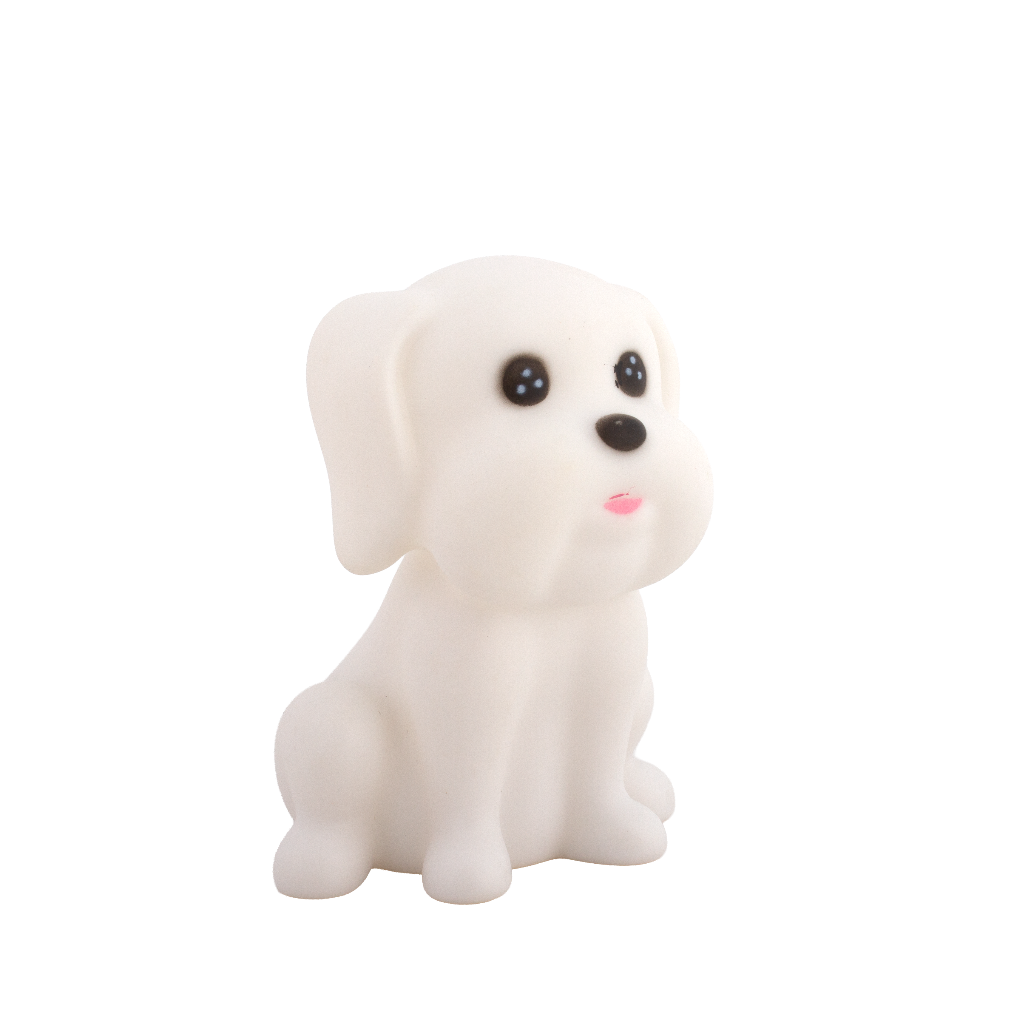 Silicone LED Night Lamp with Acrylic Paint and Brush Puppy 11.5 x8.6cm