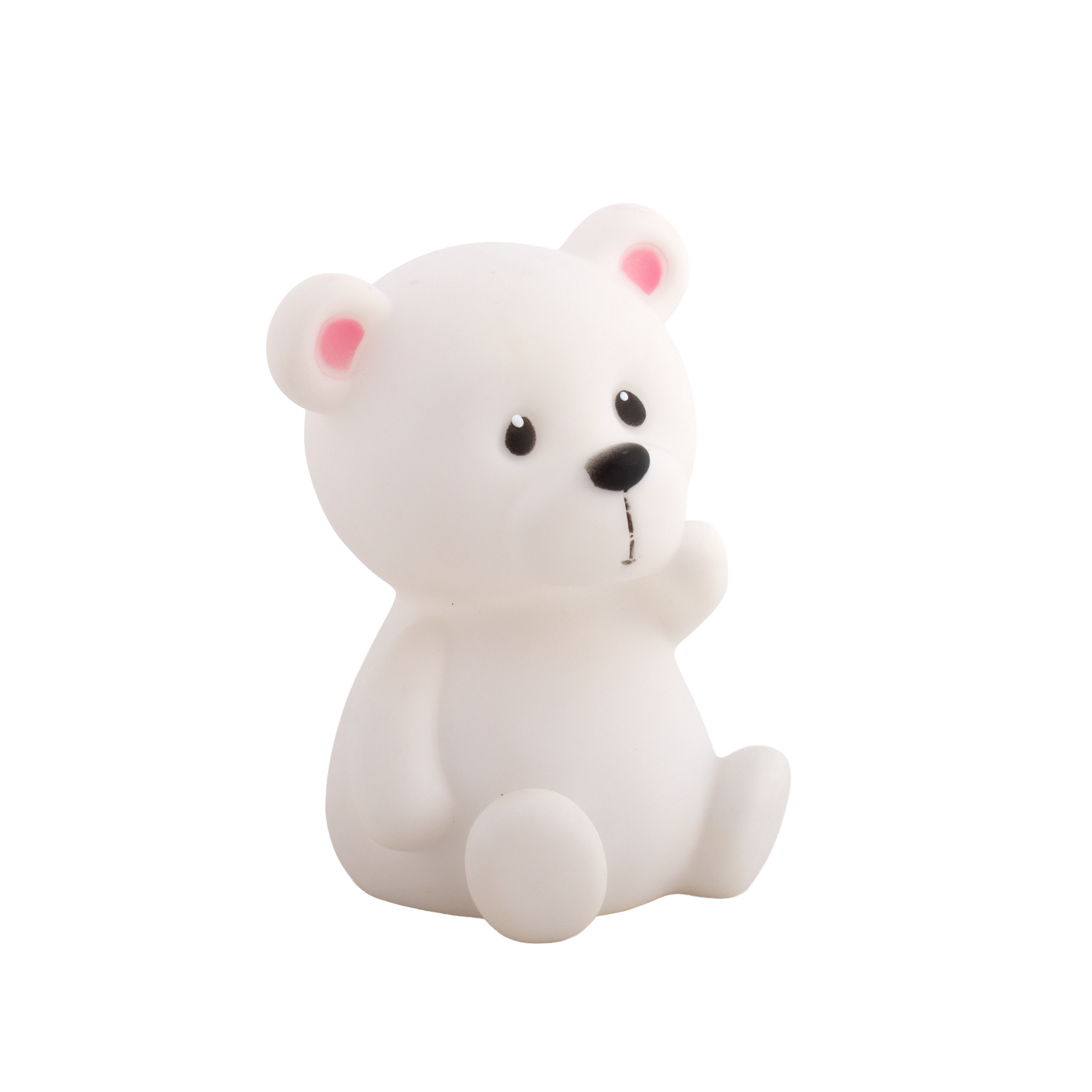 Silicone LED Night Lamp with Acrylic Paint and Brush Teddy 12 x7.8cm
