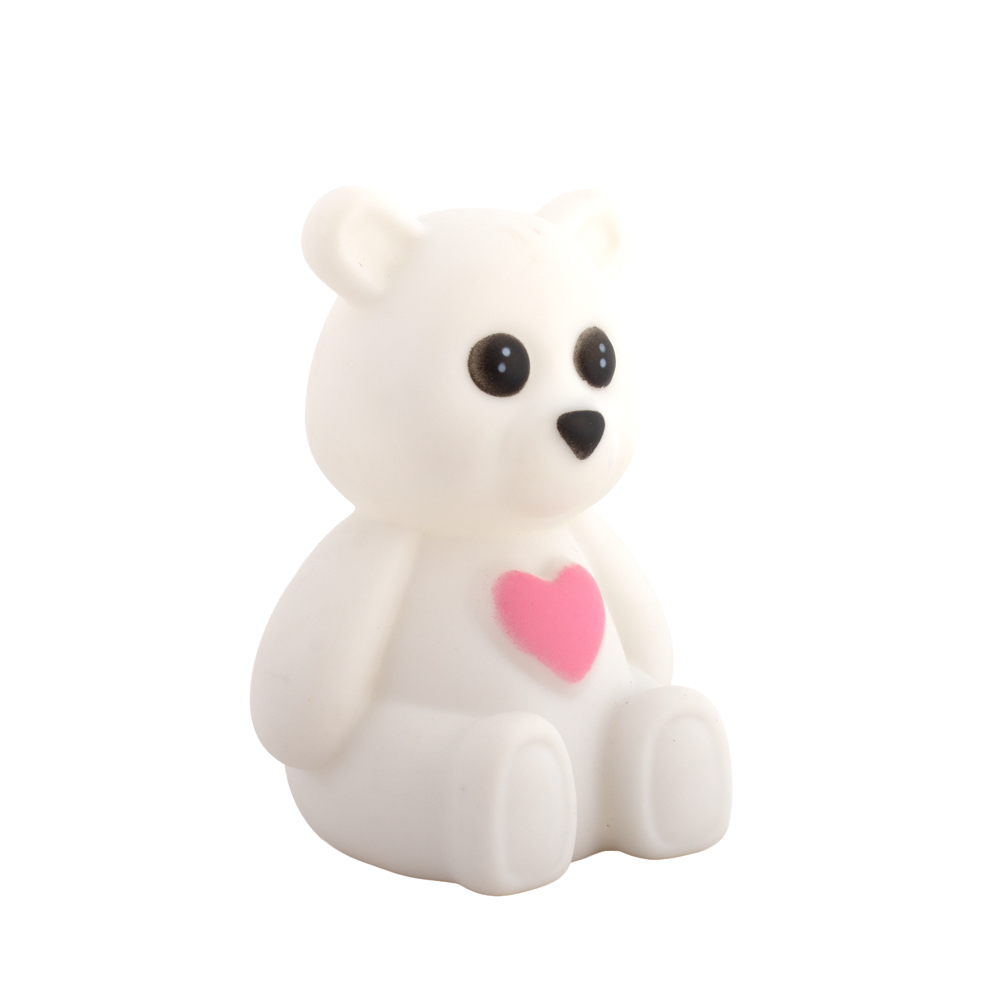 Silicone LED Night Lamp with Acrylic Paint and Brush Teddy Love 11 x9cm