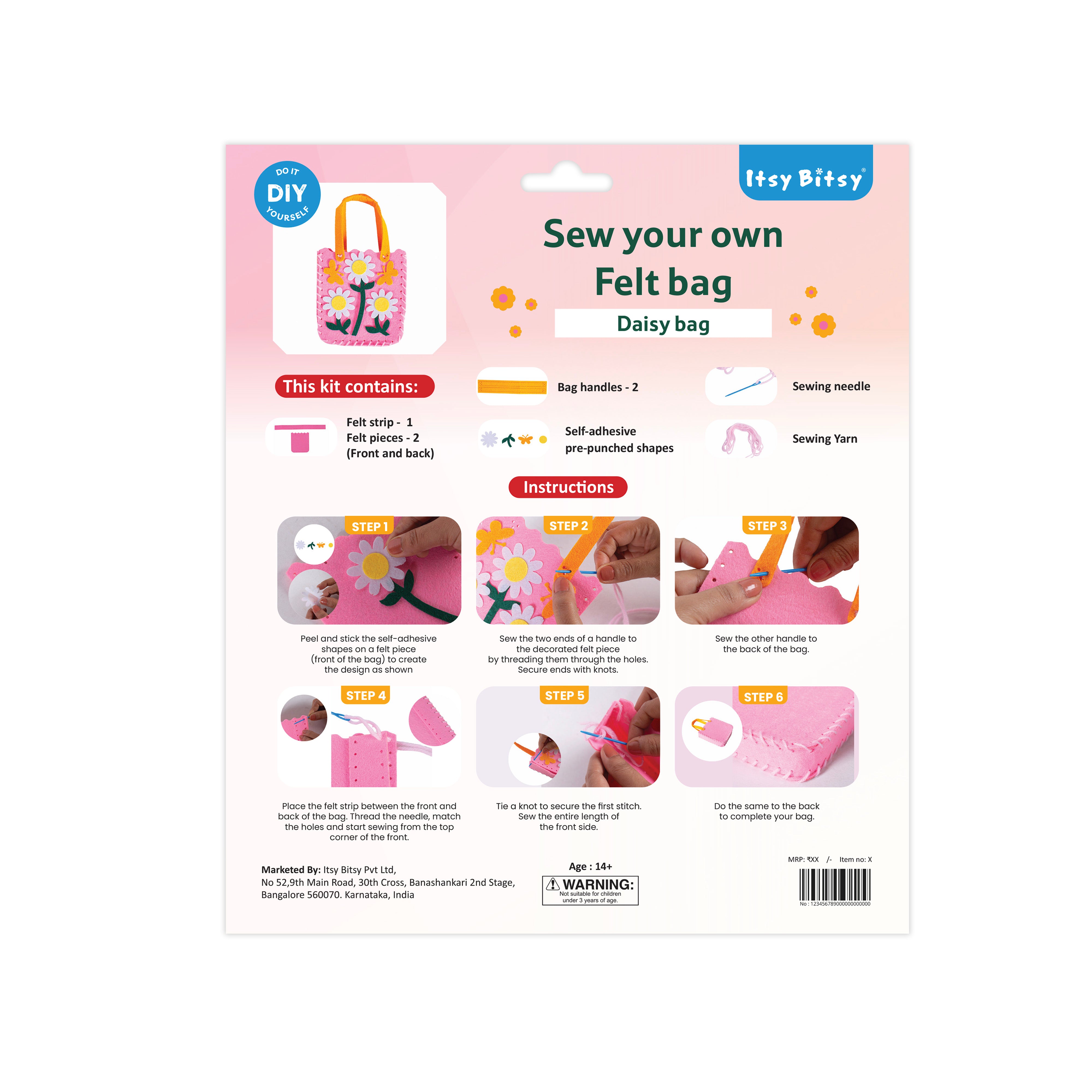 DIY Sew Your Own Felt Bag