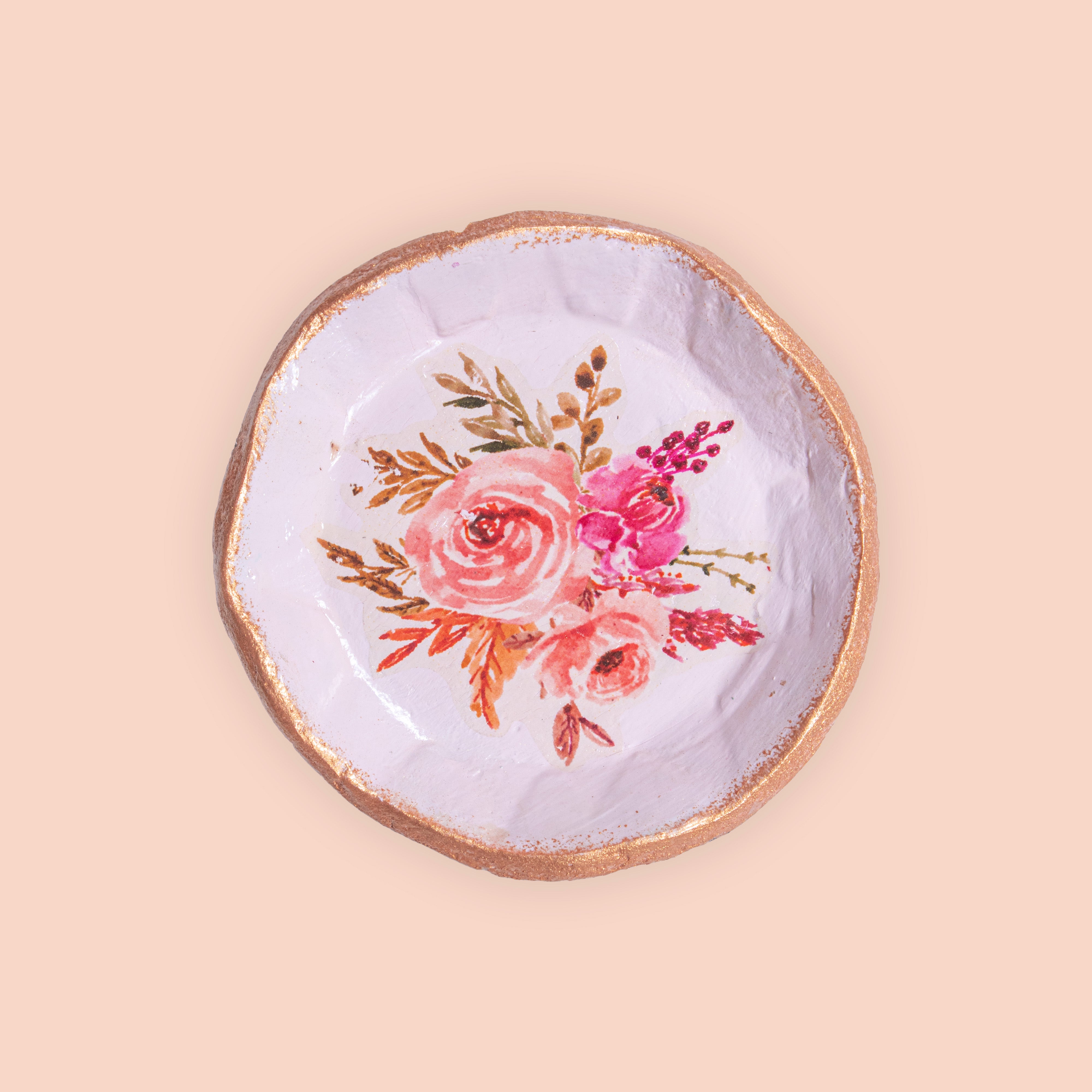 DIY Clay Trinket Dish Kit Rose Blush BOX