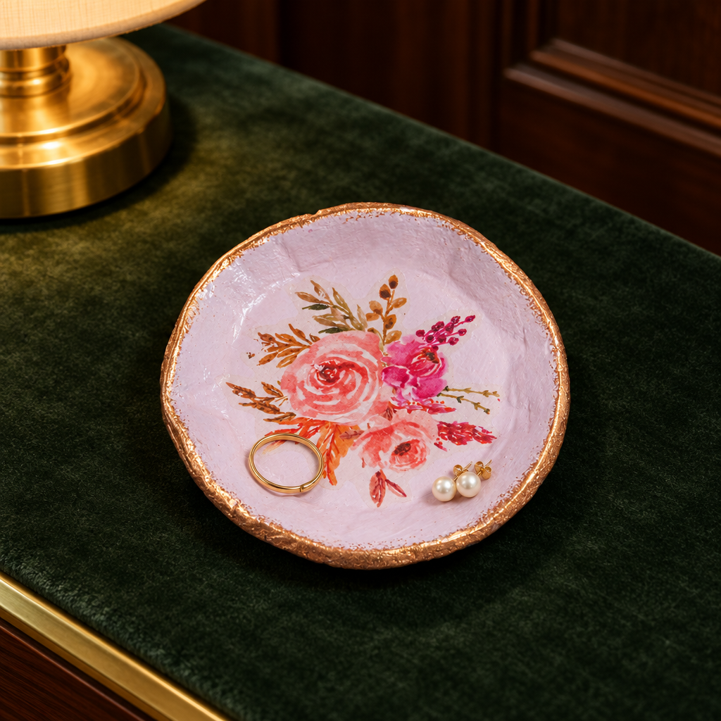 DIY Clay Trinket Dish Kit Rose Blush BOX