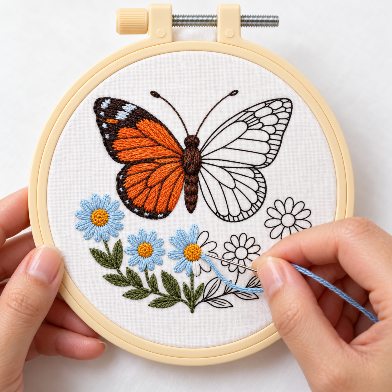DIY Embroidery Decor Kit Makes 2 BOX