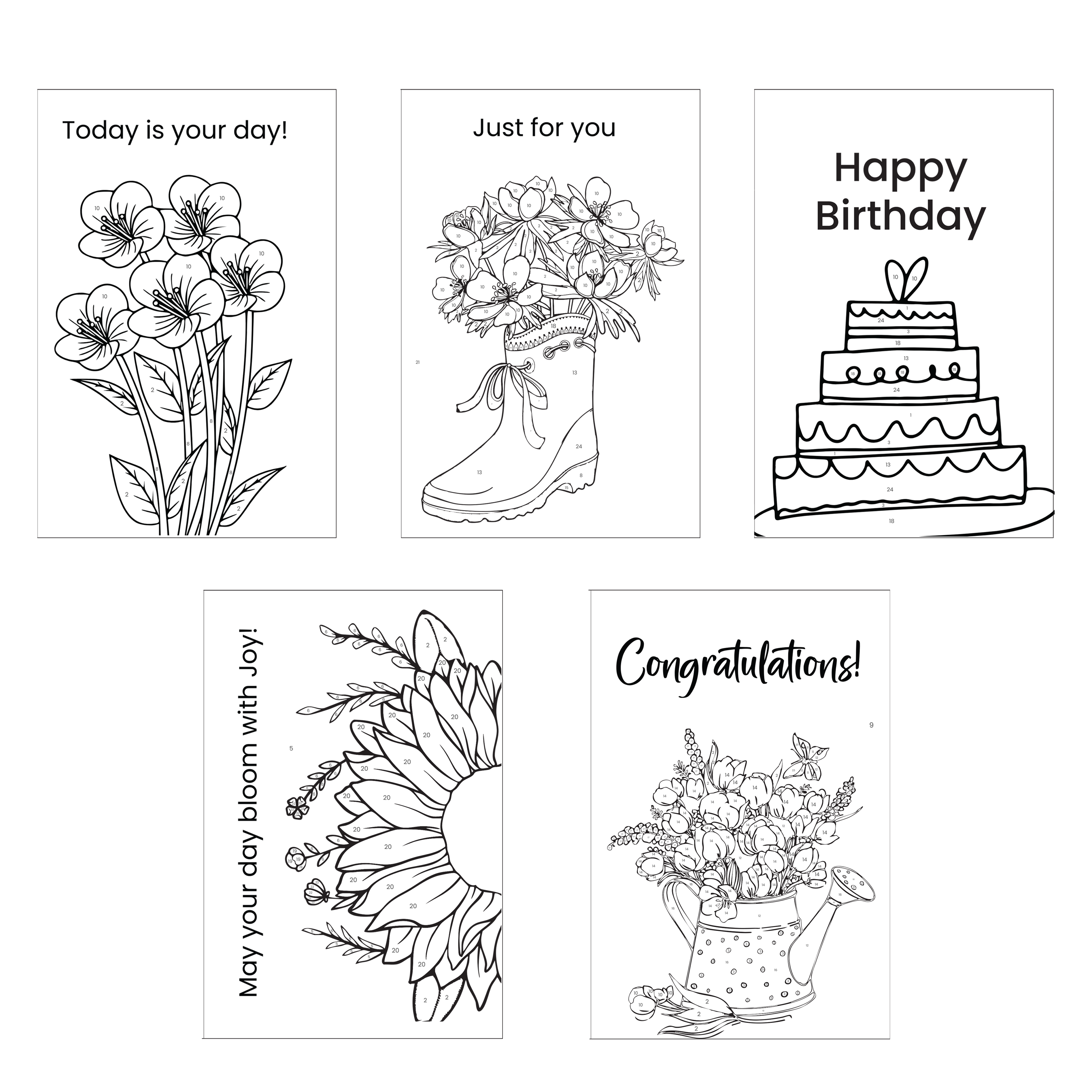 DIY Paint Your Own Greeting Cards Makes 5 BOX