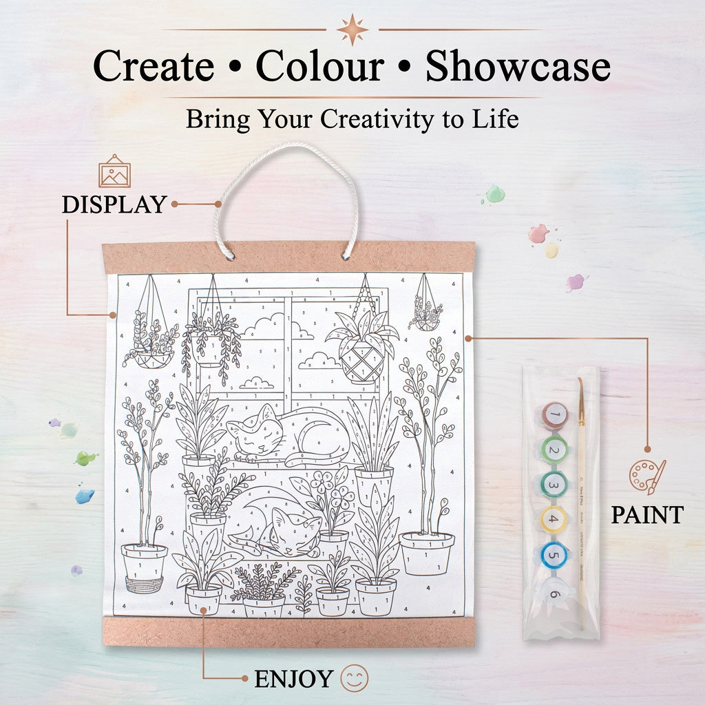 DIY Pre Printed Canvas Scroll Kit
