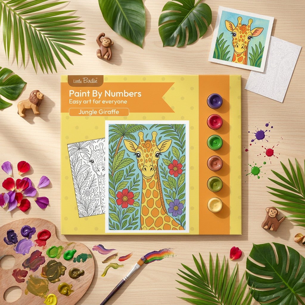 DIY Paint By Numbers Kit Jungle Giraffe 8 X 10 inch 1pc