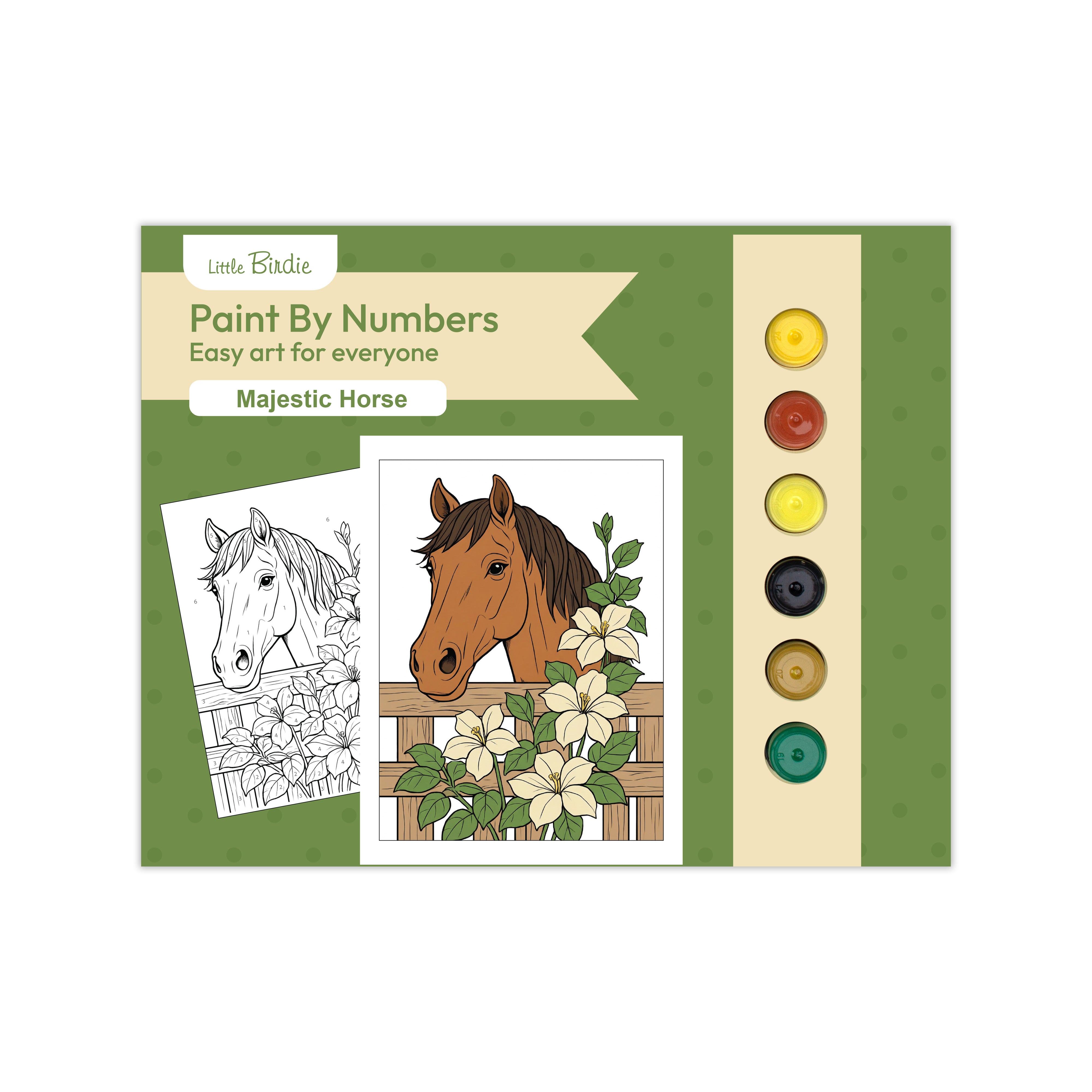 DIY Paint By Numbers Kit Majestic Horse 8 X 10 inch 1pc