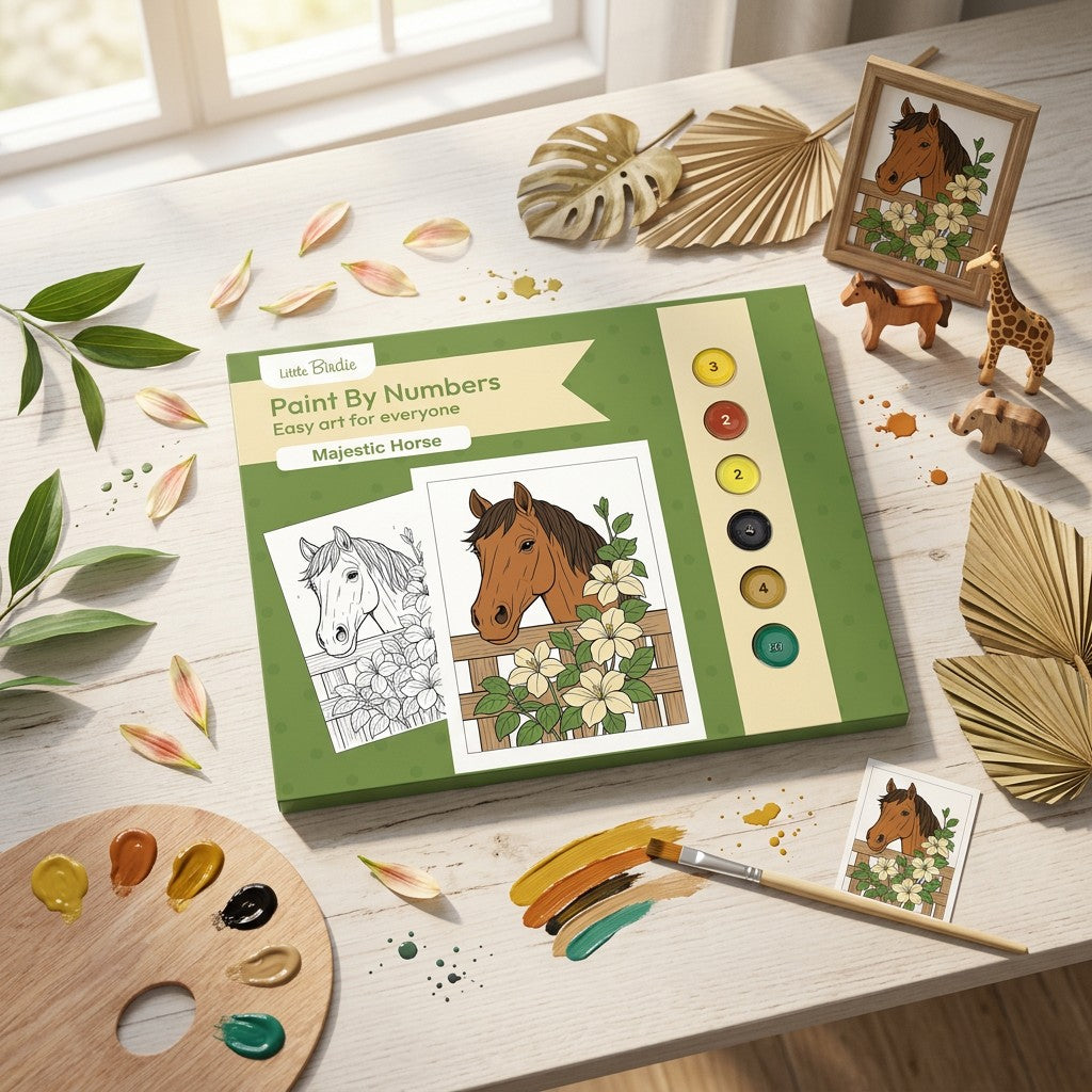 DIY Paint By Numbers Kit Majestic Horse 8 X 10 inch 1pc