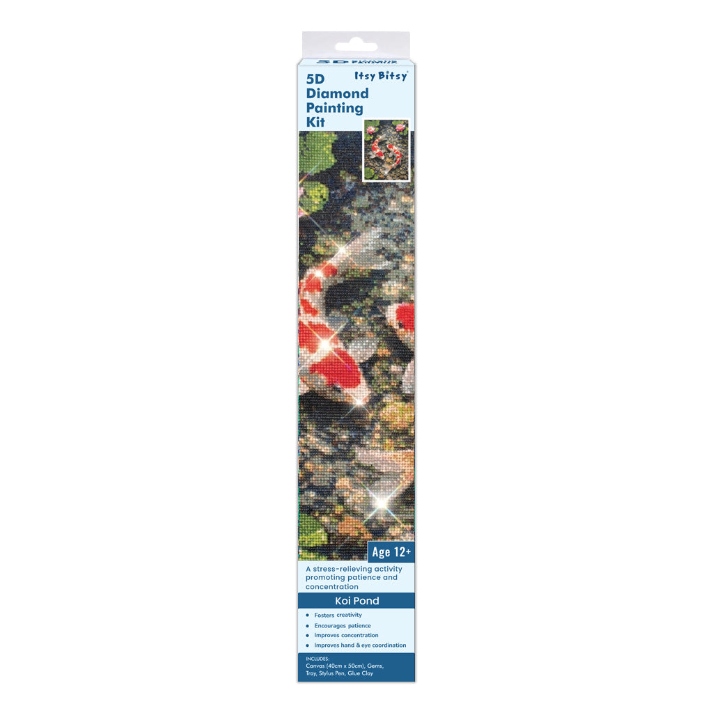 5D Diamond Painting Kit Koi Pond 40 X 50cm 1pc Acetate Box