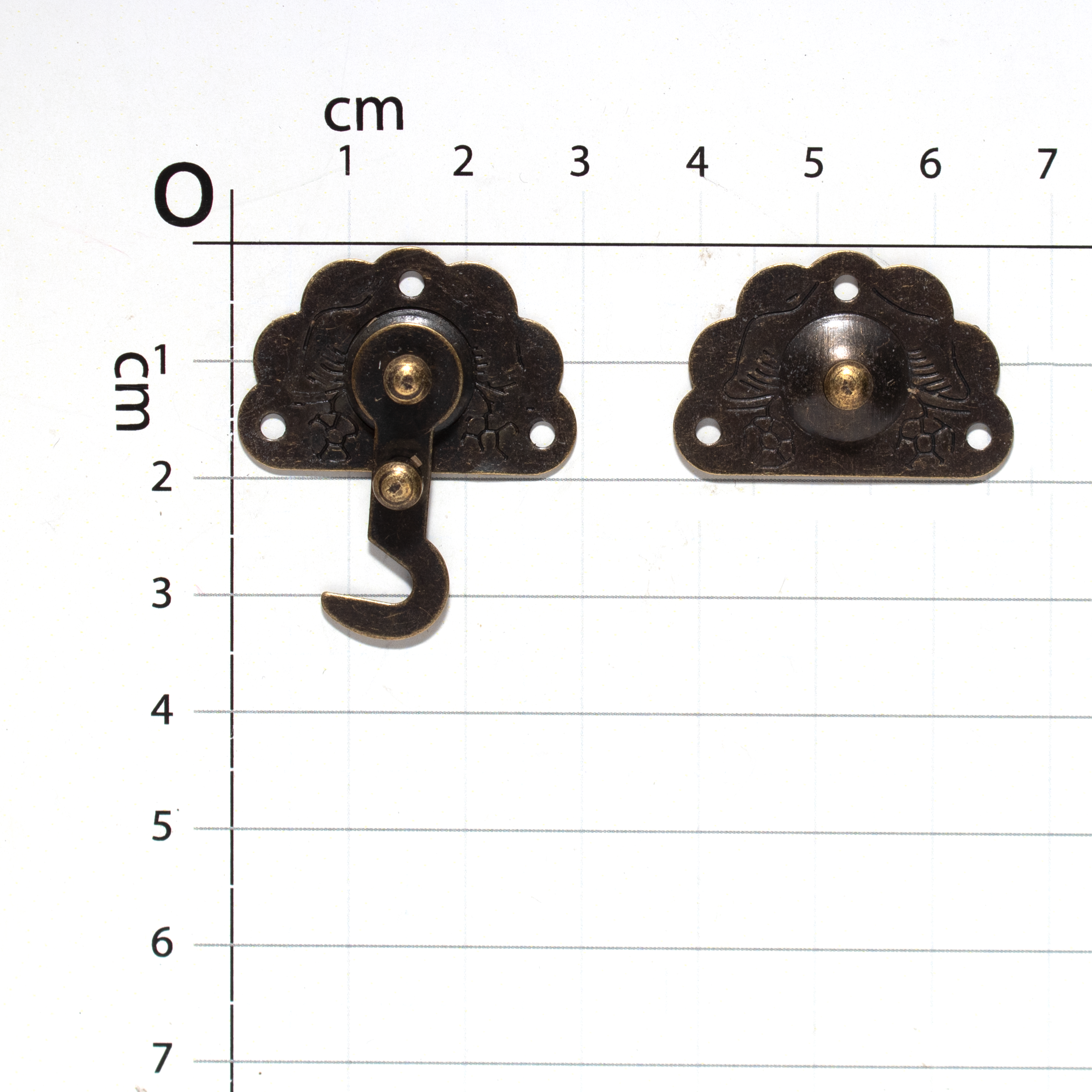 Chest Vintage Latch With Screw 4Pc Ib