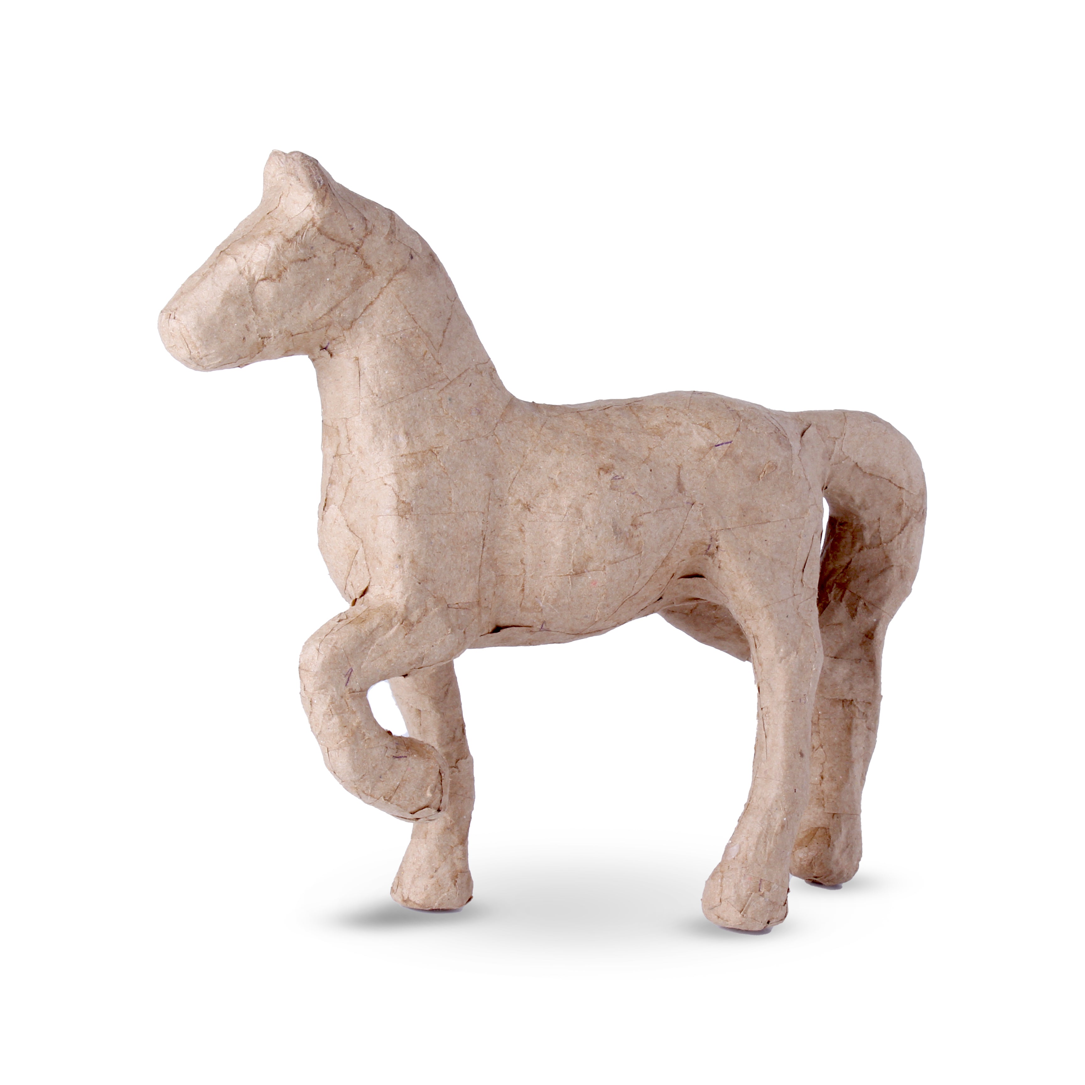 Paper Mache Walking Horse Approx L24 X W6.6 X H21.6cm 1pc